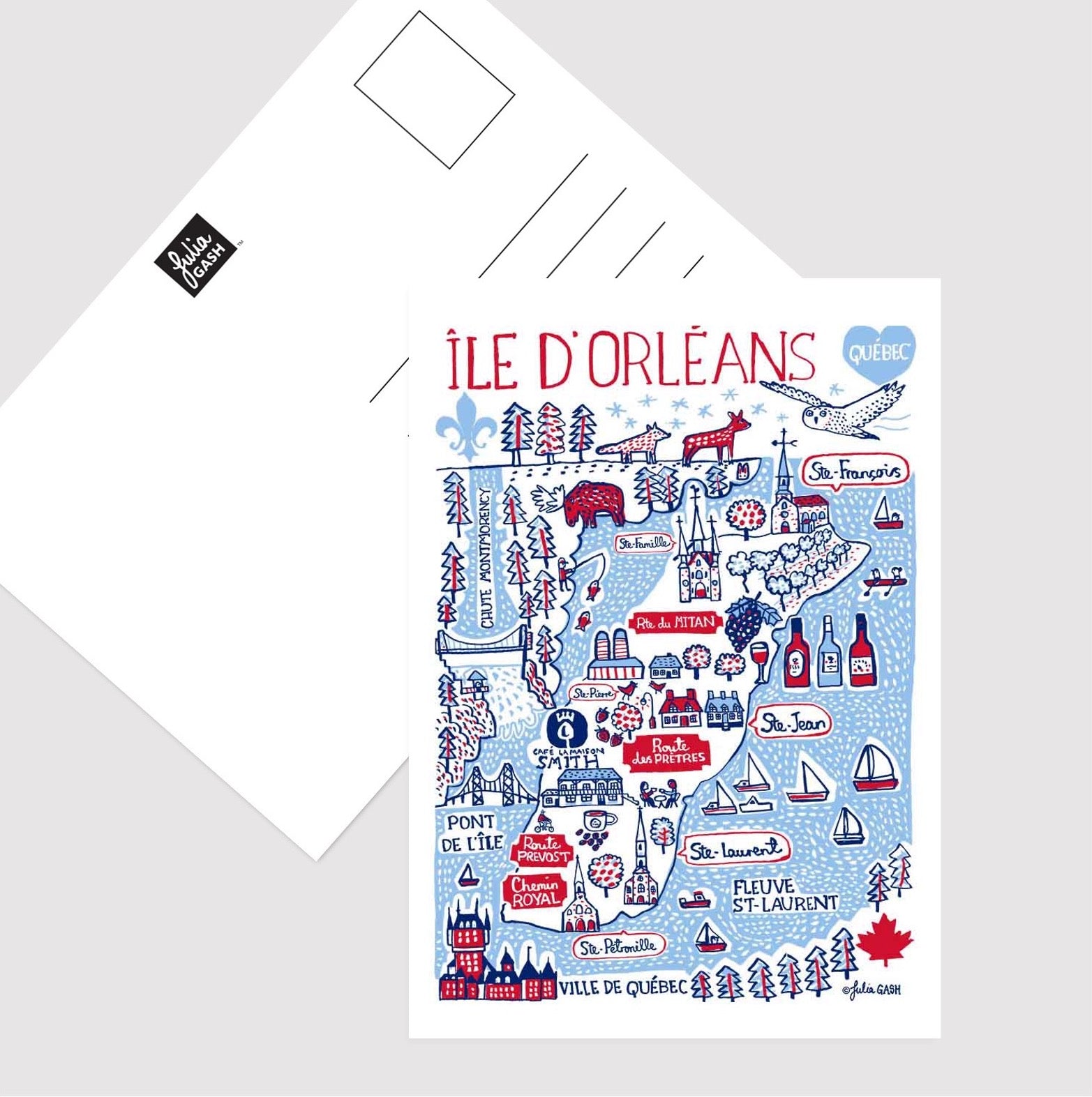 Ile D'Orleans Postcard - Julia Gash