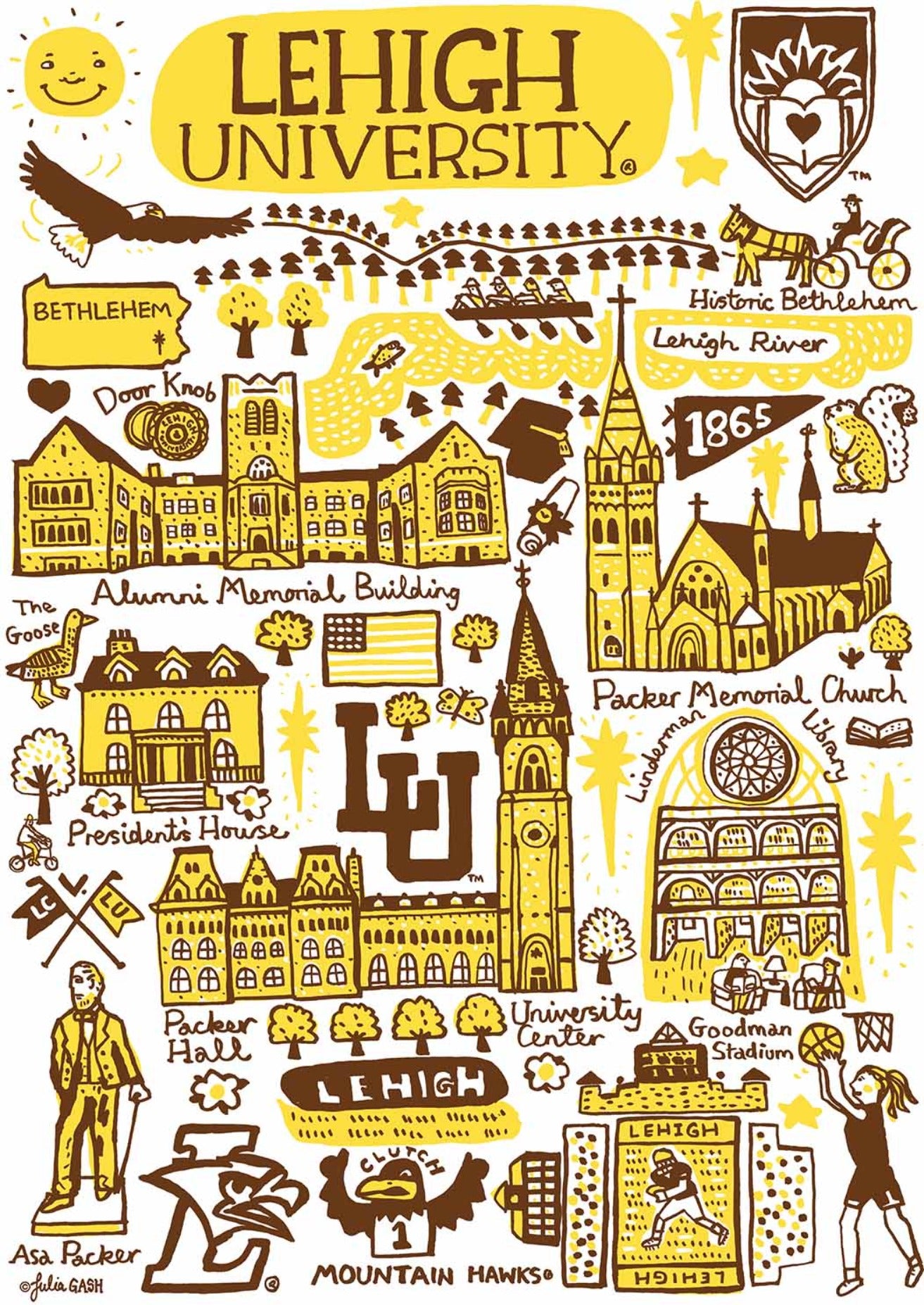 Lehigh University by Julia Gash