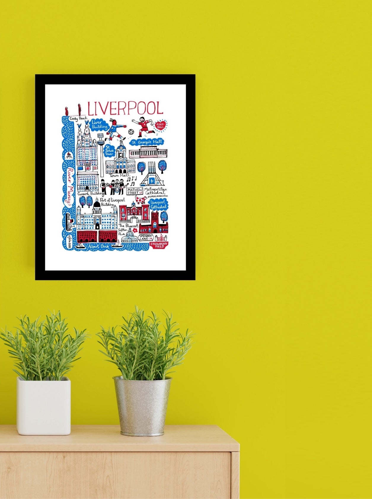 Liverpool The Beatles Strawberry Field River Mersey Merseyside Art Print - Julia Gash