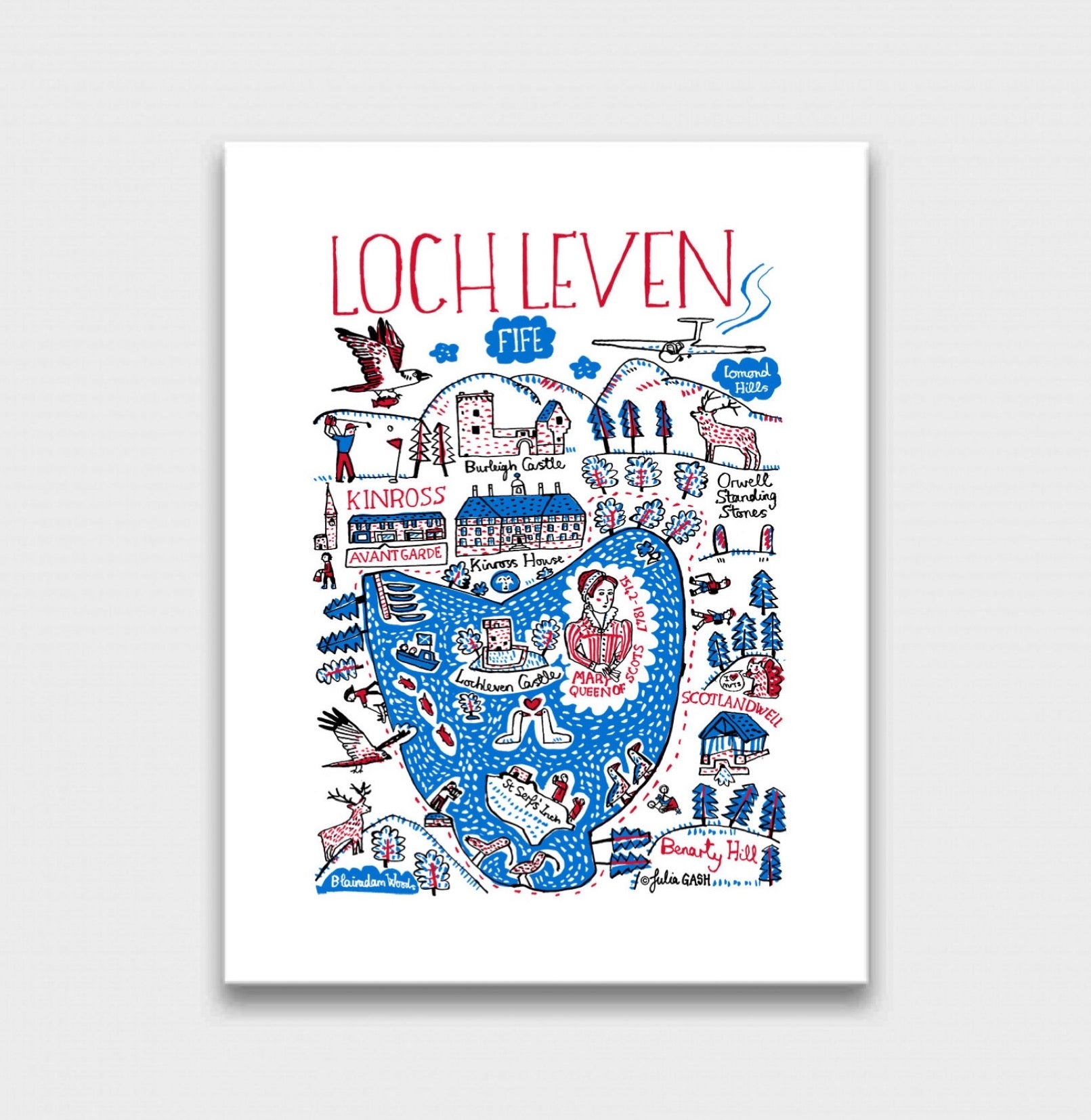 Loch Leven Art Print - Julia Gash