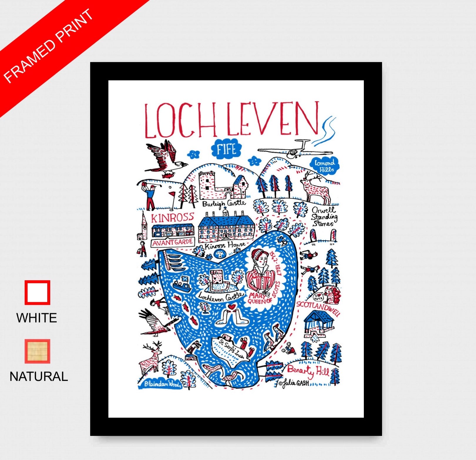 Loch Leven Art Print - Julia Gash