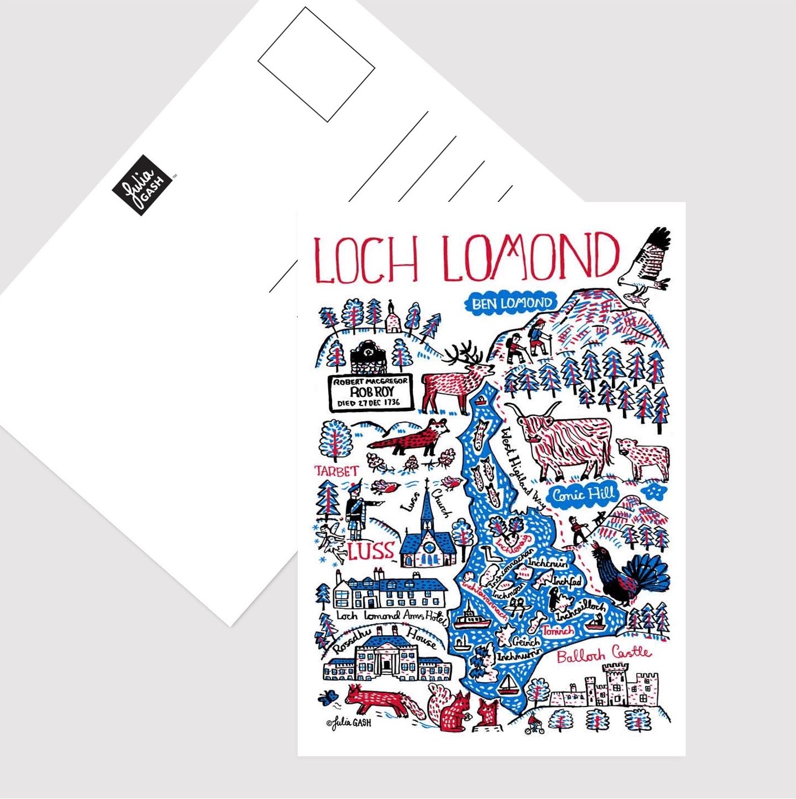 Loch Lomond Postcard - Julia Gash