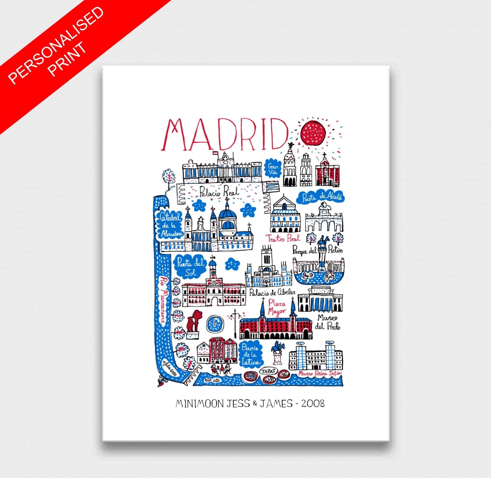 Madrid Art Print - Julia Gash