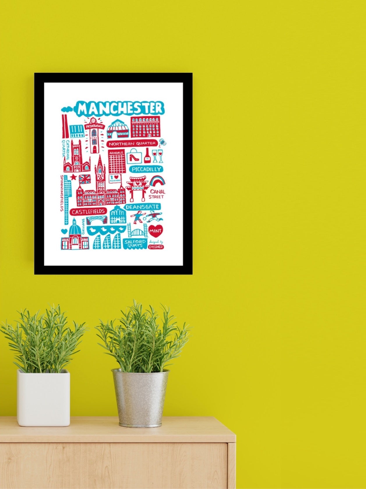 Manchester Chinatown Canal Street Salford Quays Art Print by Dasher - Julia Gash