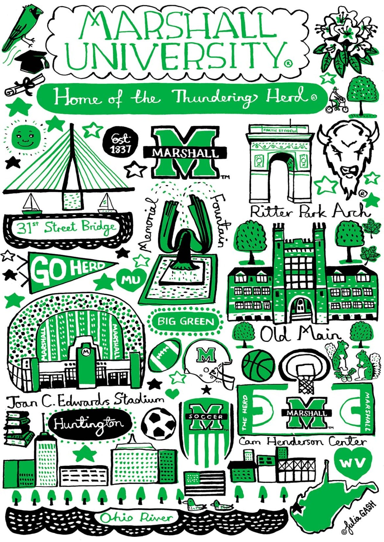 Marshall University by Julia Gash