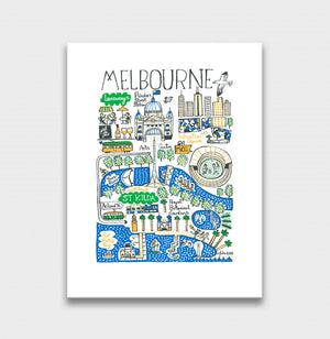 Melbourne Australia Art Print - Julia Gash