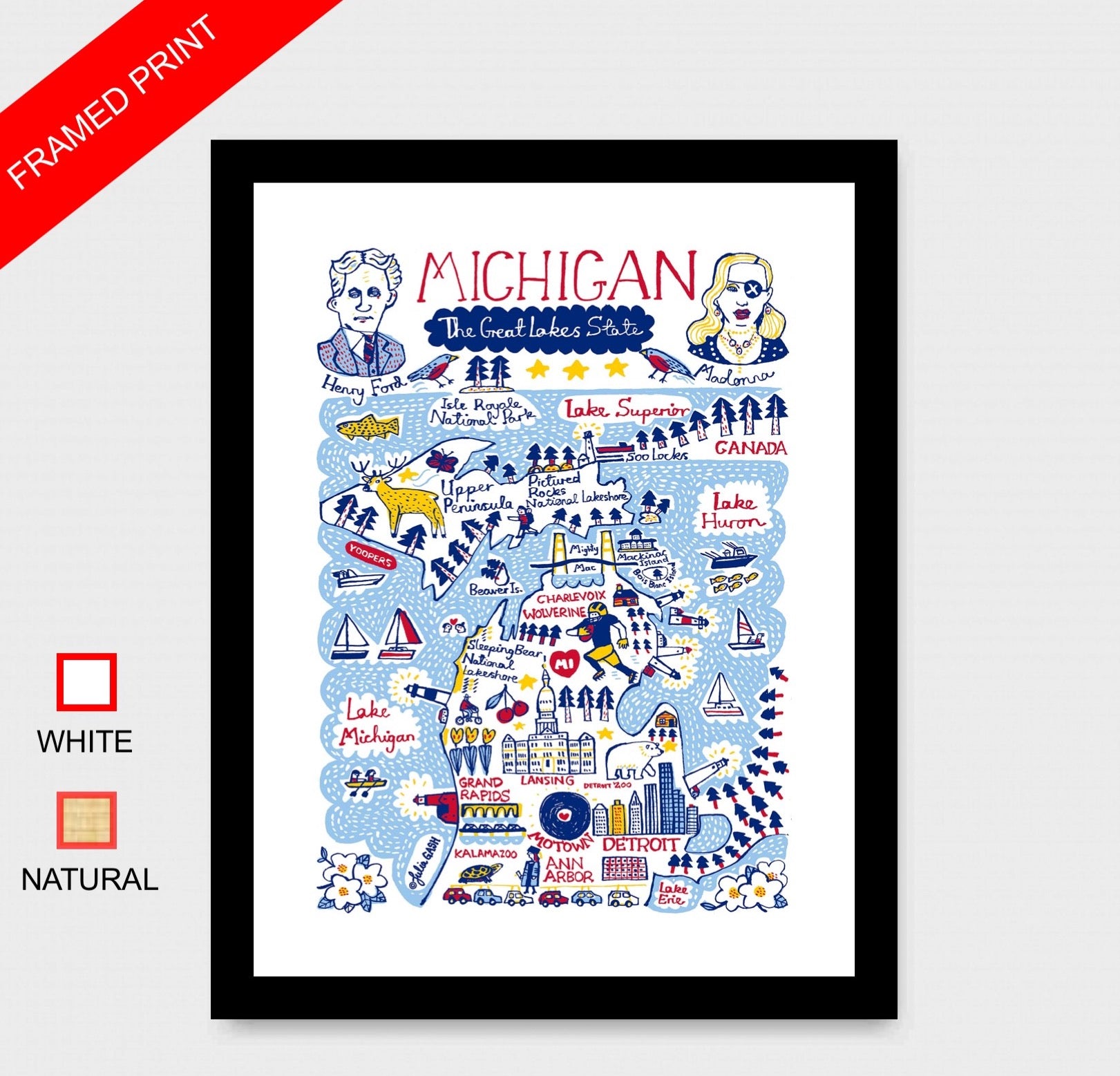 Michigan Art Print - Julia Gash