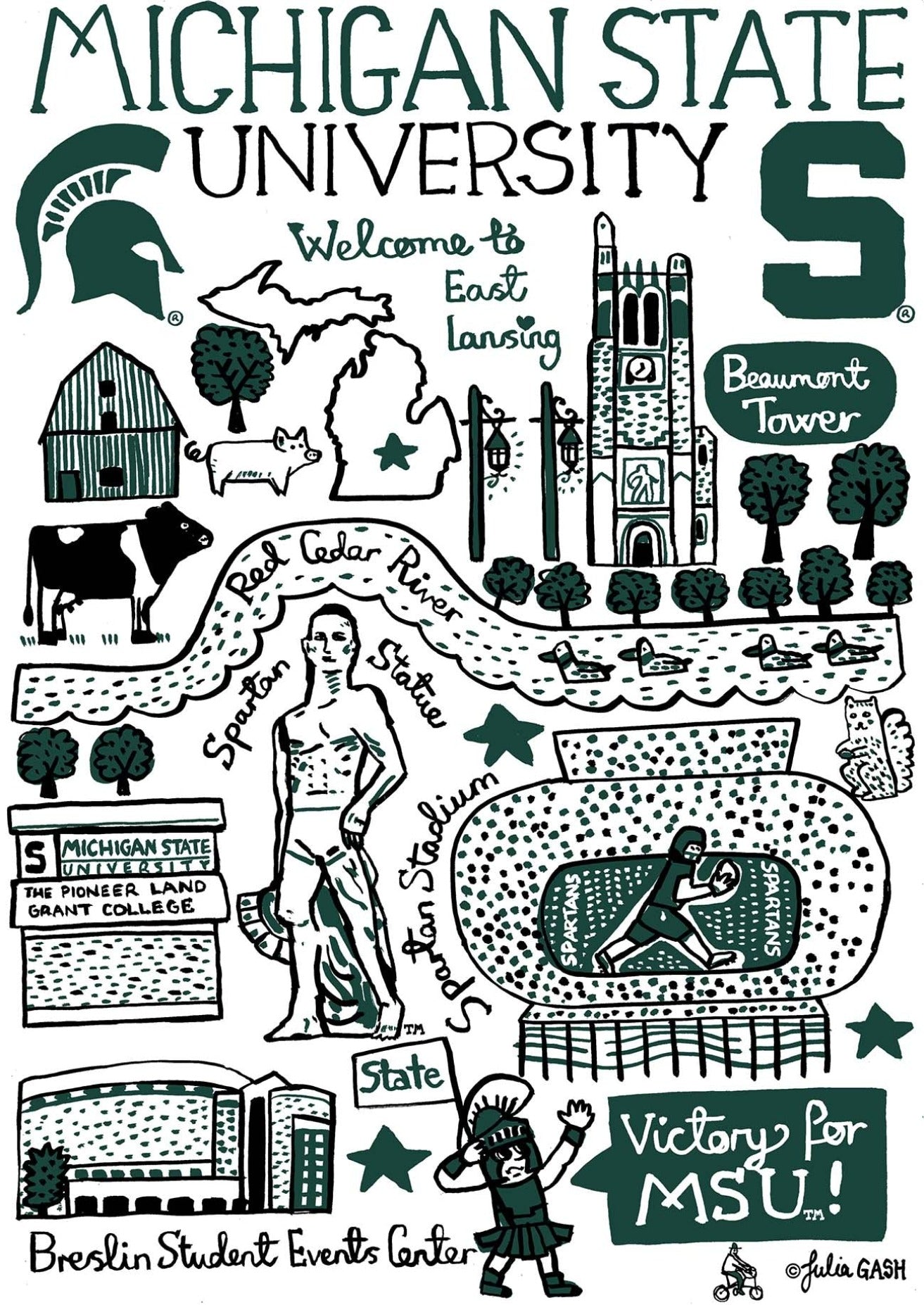 Michigan State University by Julia Gash