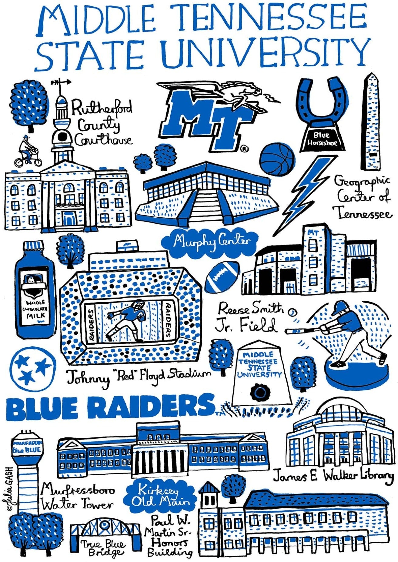 Middle Tennessee University by Julia Gash