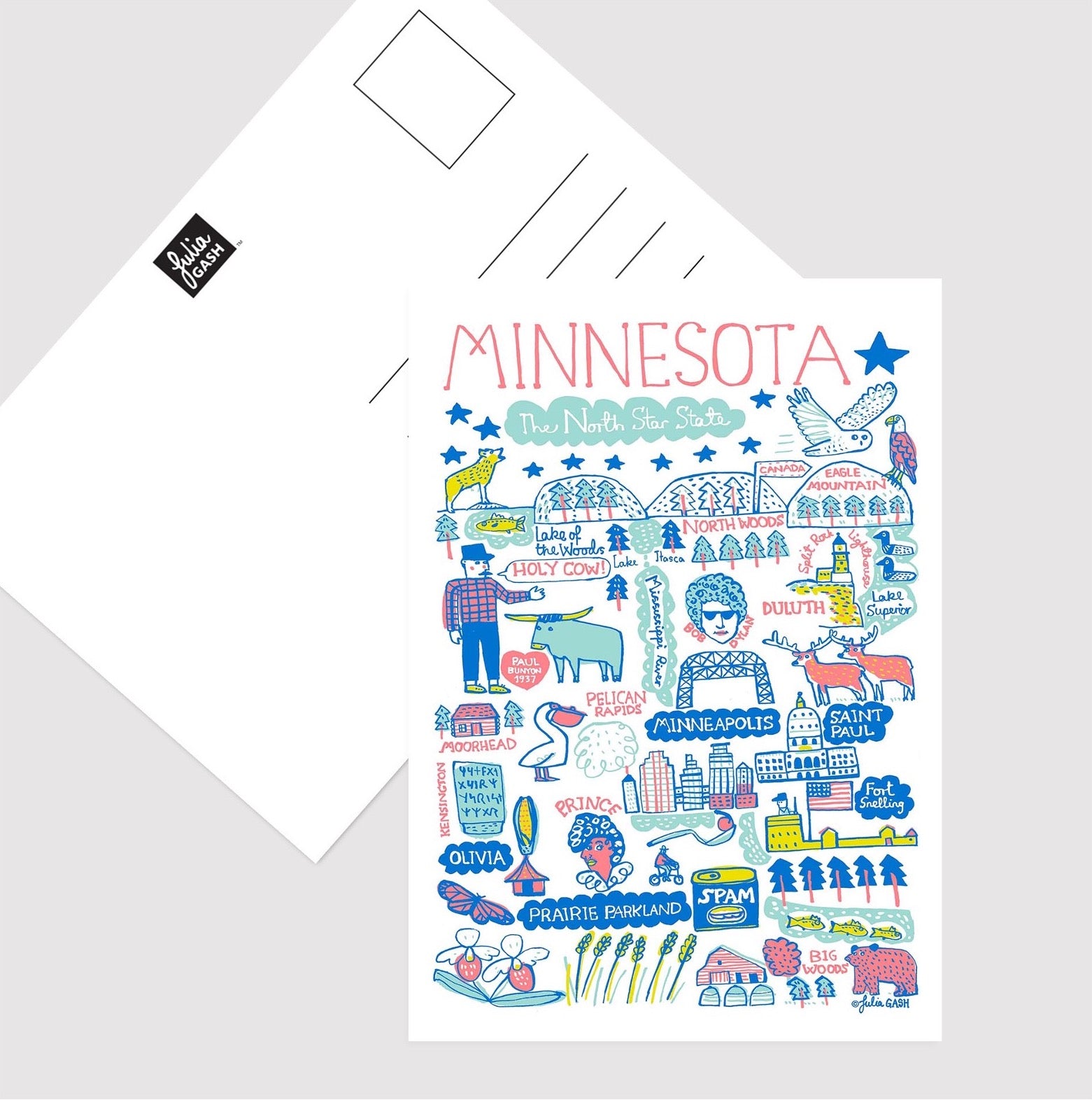  Minnesota Postcard - Julia Gash