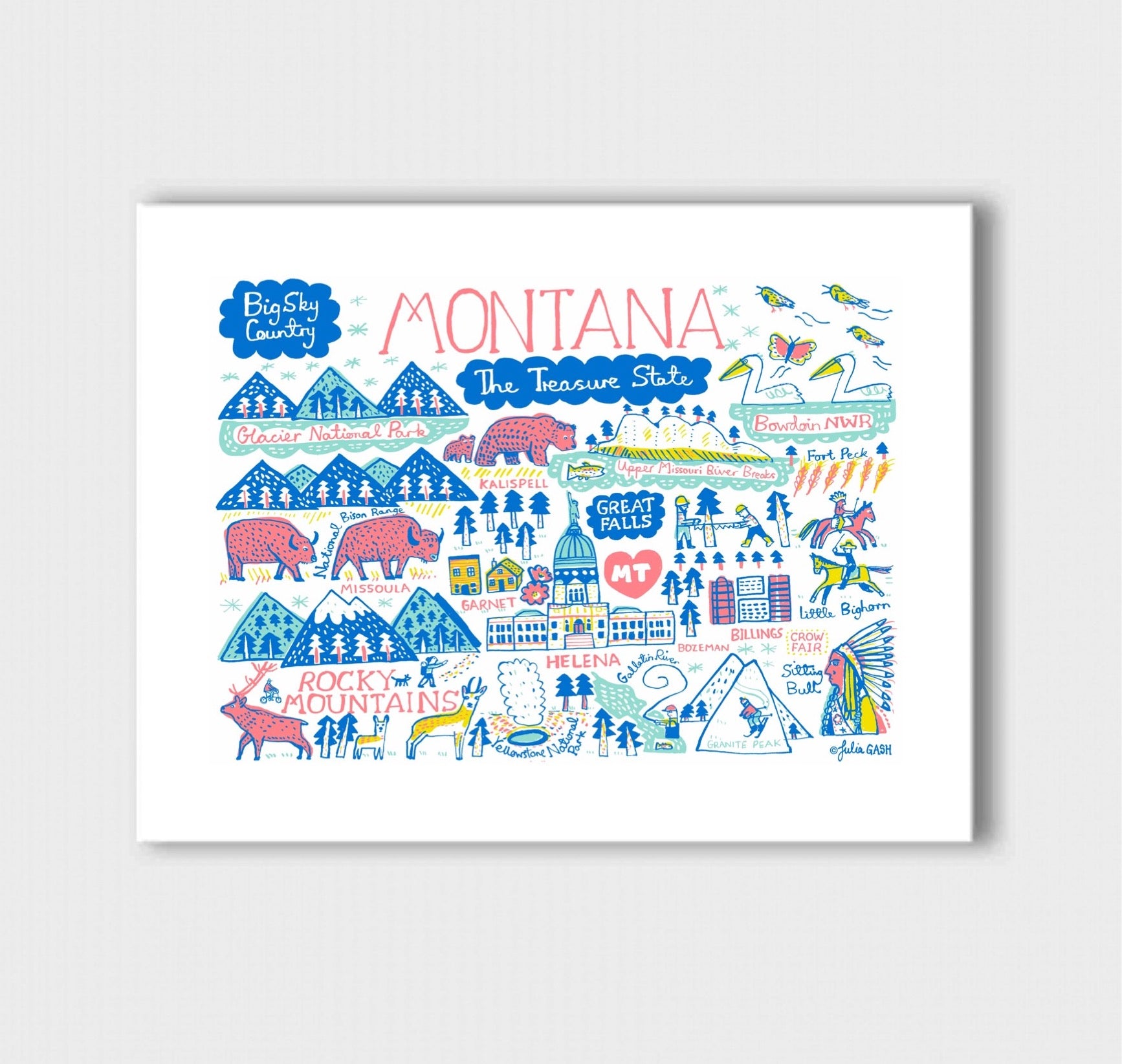 Montana Art Print - Julia Gash