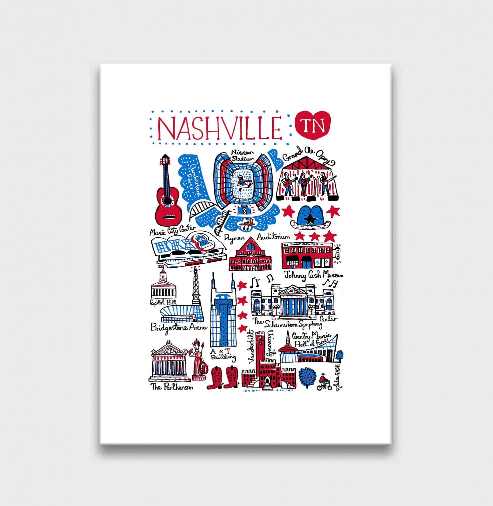 Nashville Art Print - Julia Gash