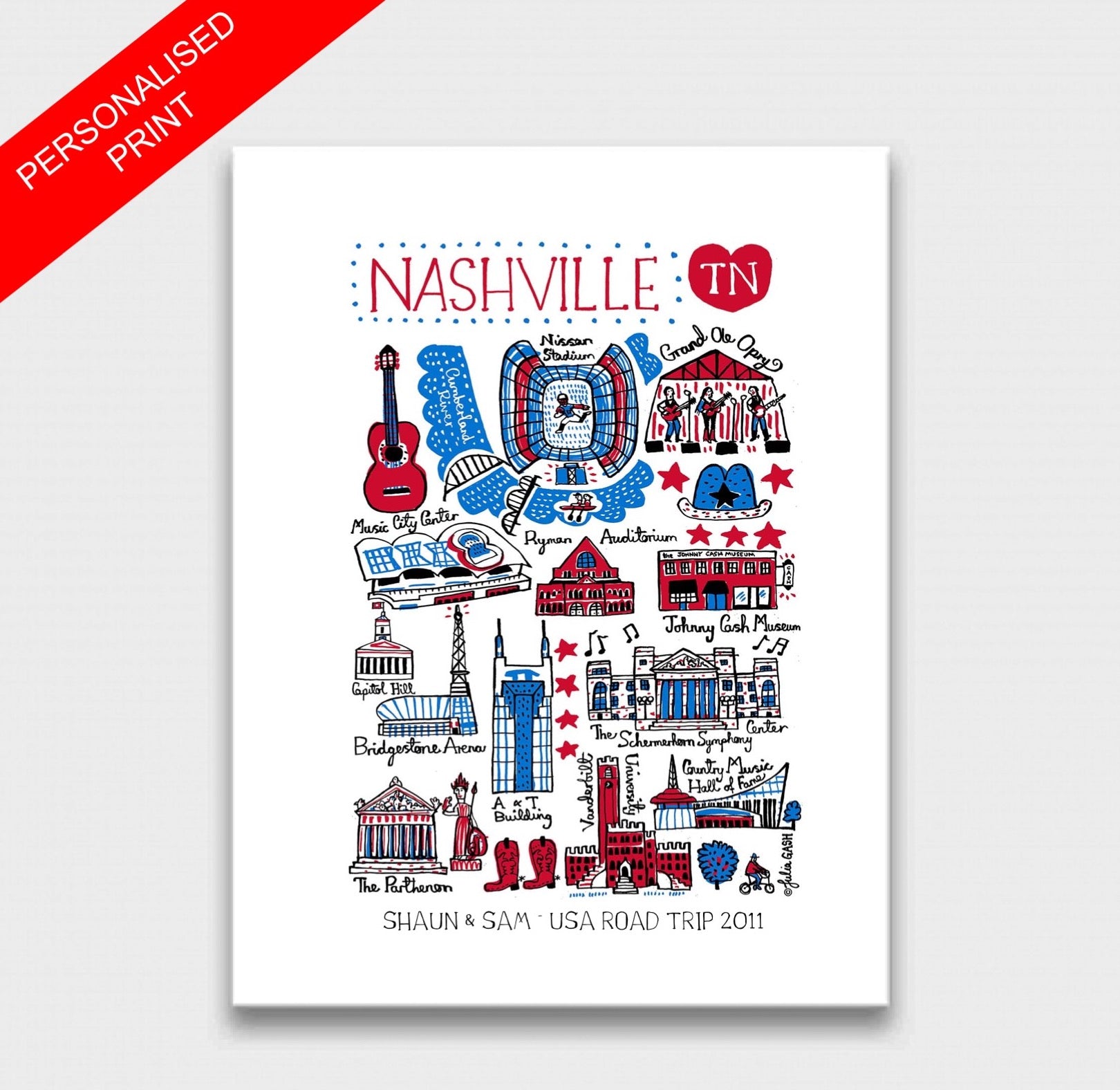 Nashville Art Print - Julia Gash