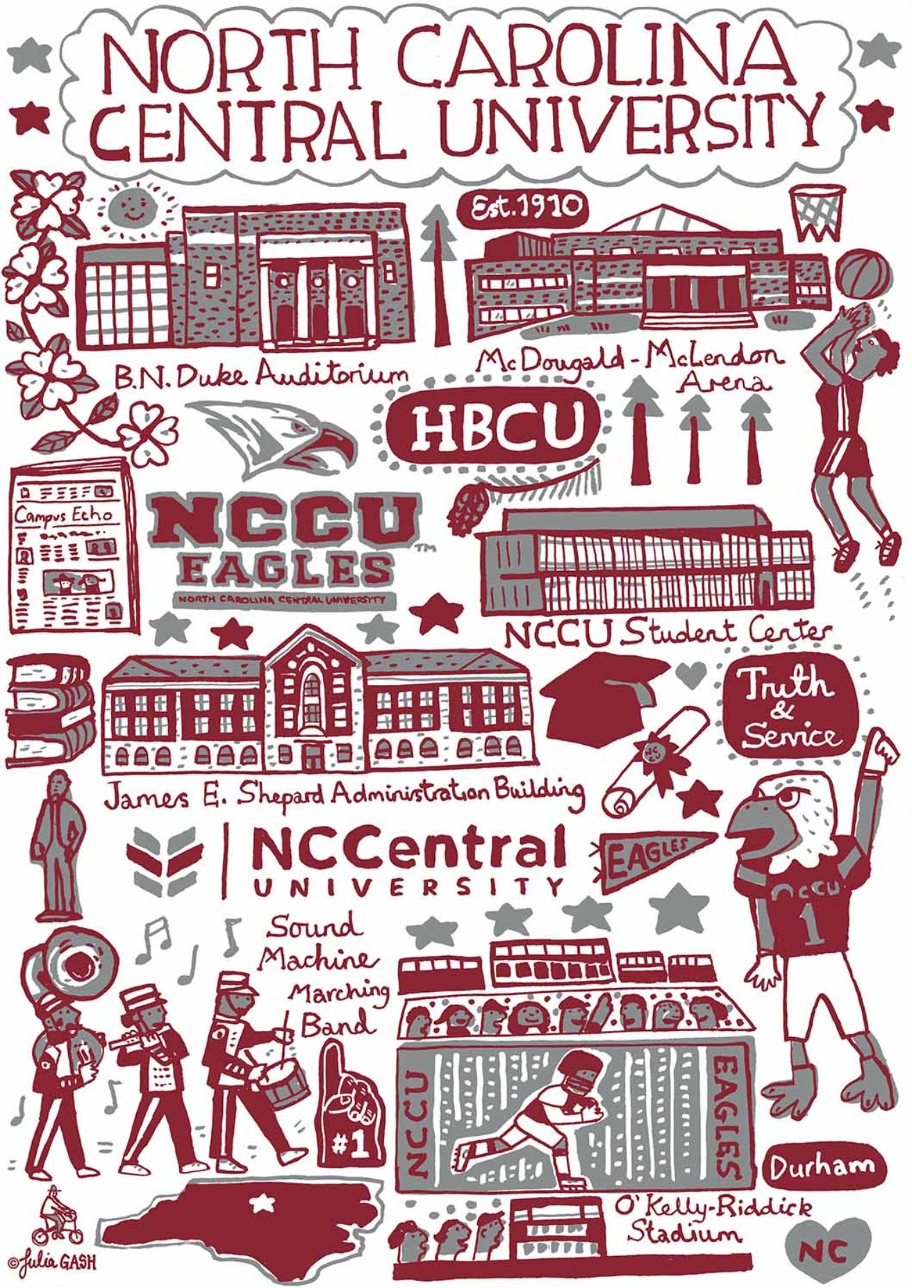 North Carolina Central University by Julia Gash