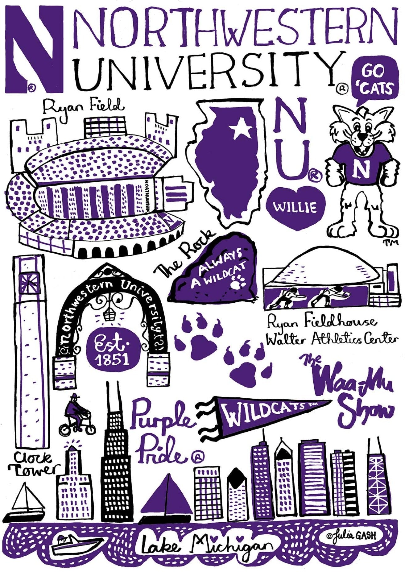 Northwestern University by Julia Gash