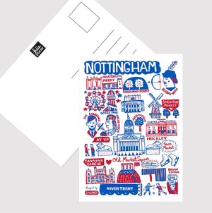 Nottingham by Dasher Postcard - Julia Gash