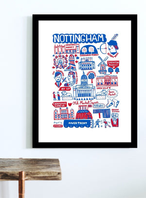 Nottingham by Dasher Art Print - Julia Gash