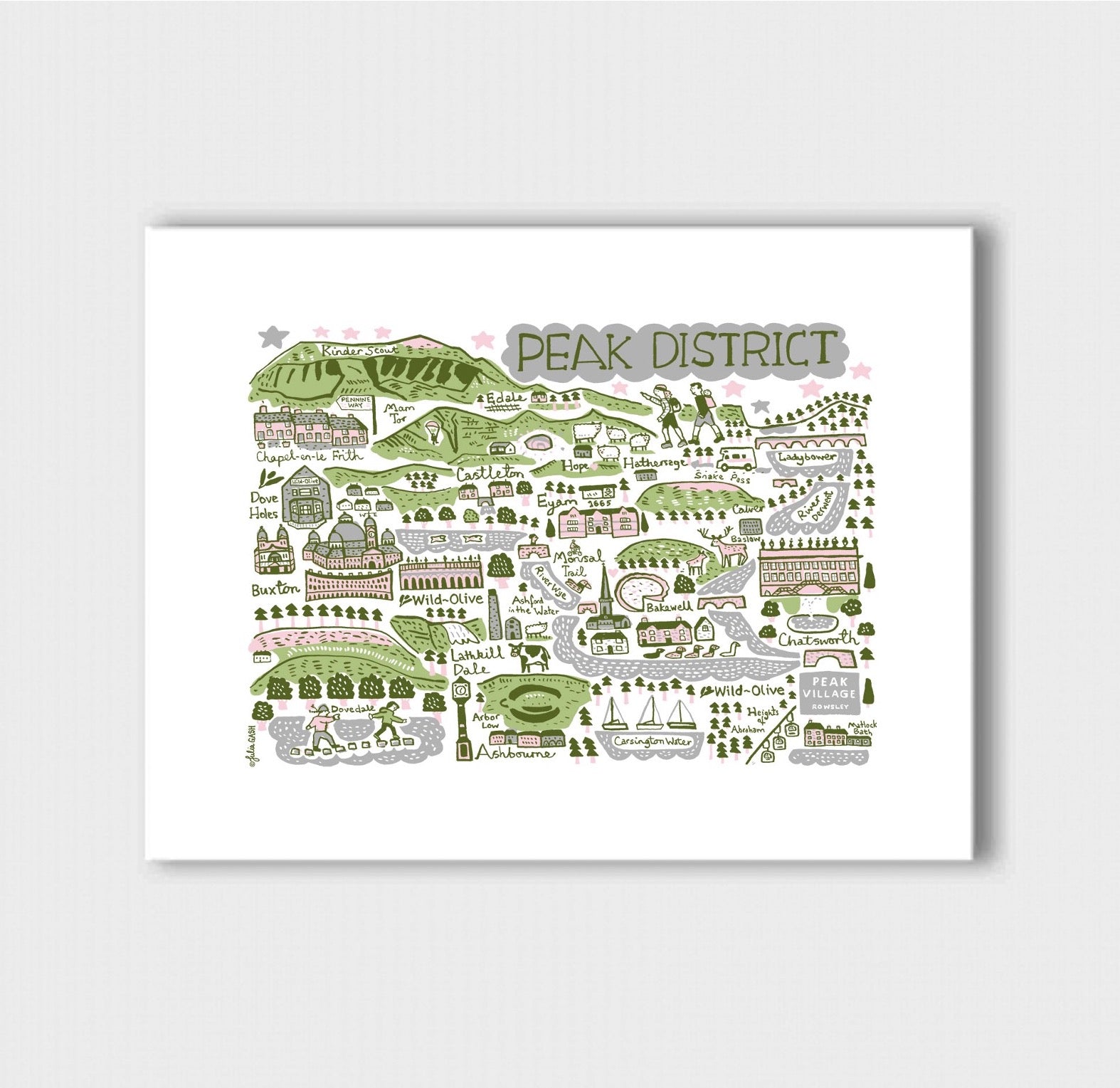 Peak District Art Print by Julia Gash