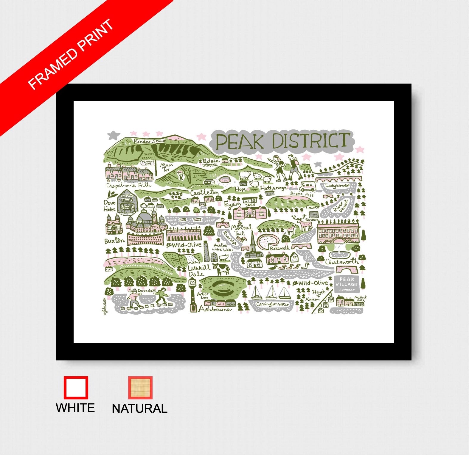 Peak District Art Print by Julia Gash