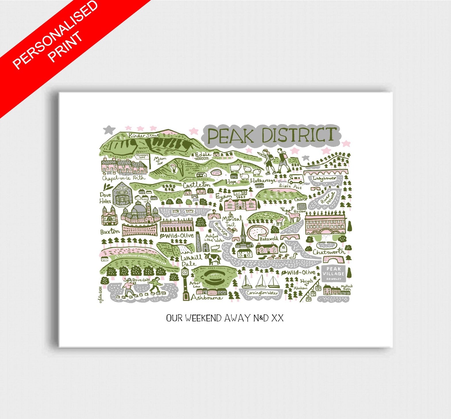 Peak District Art Print by Julia Gash