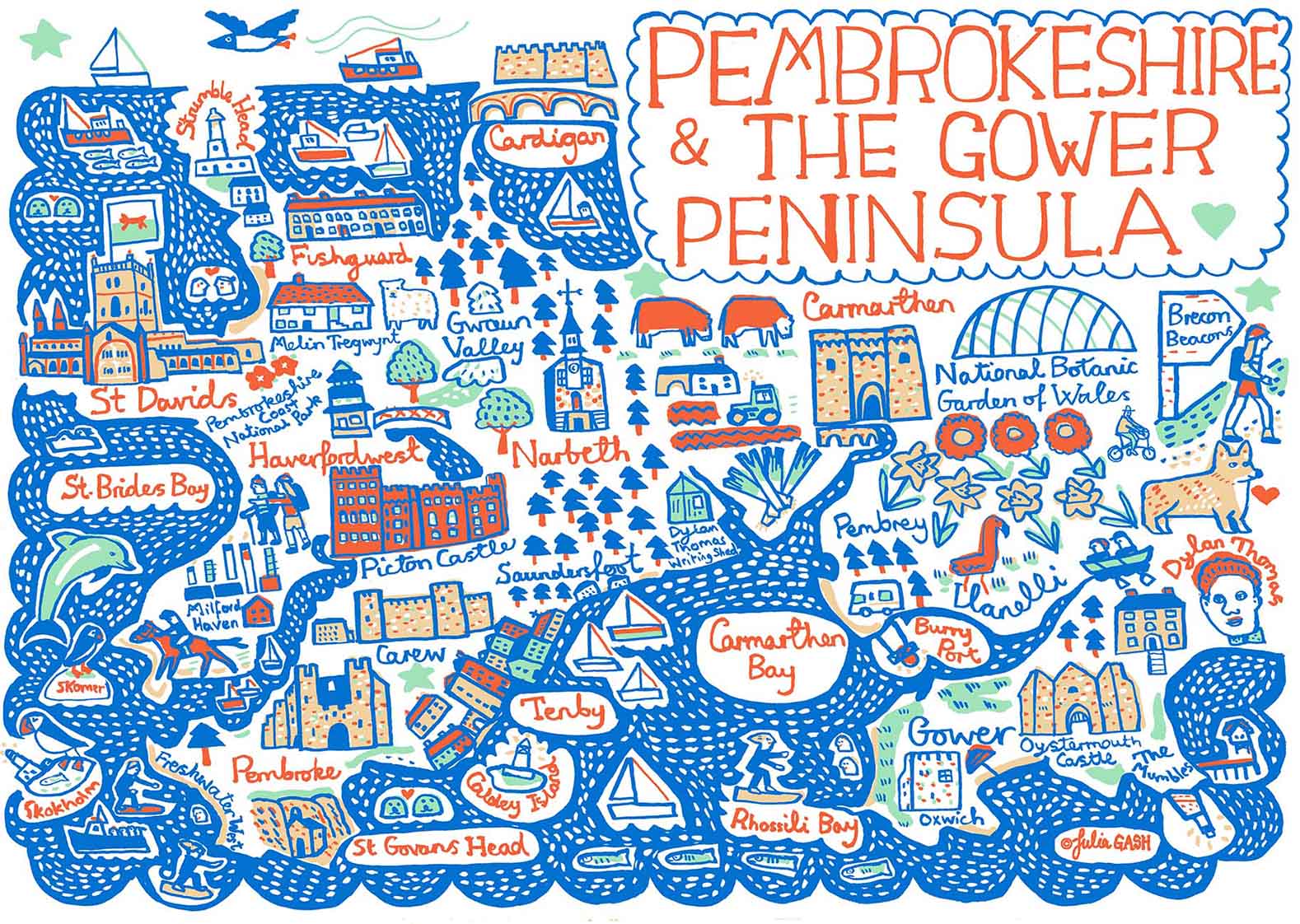 Pembrokeshire Postcard - Julia Gash