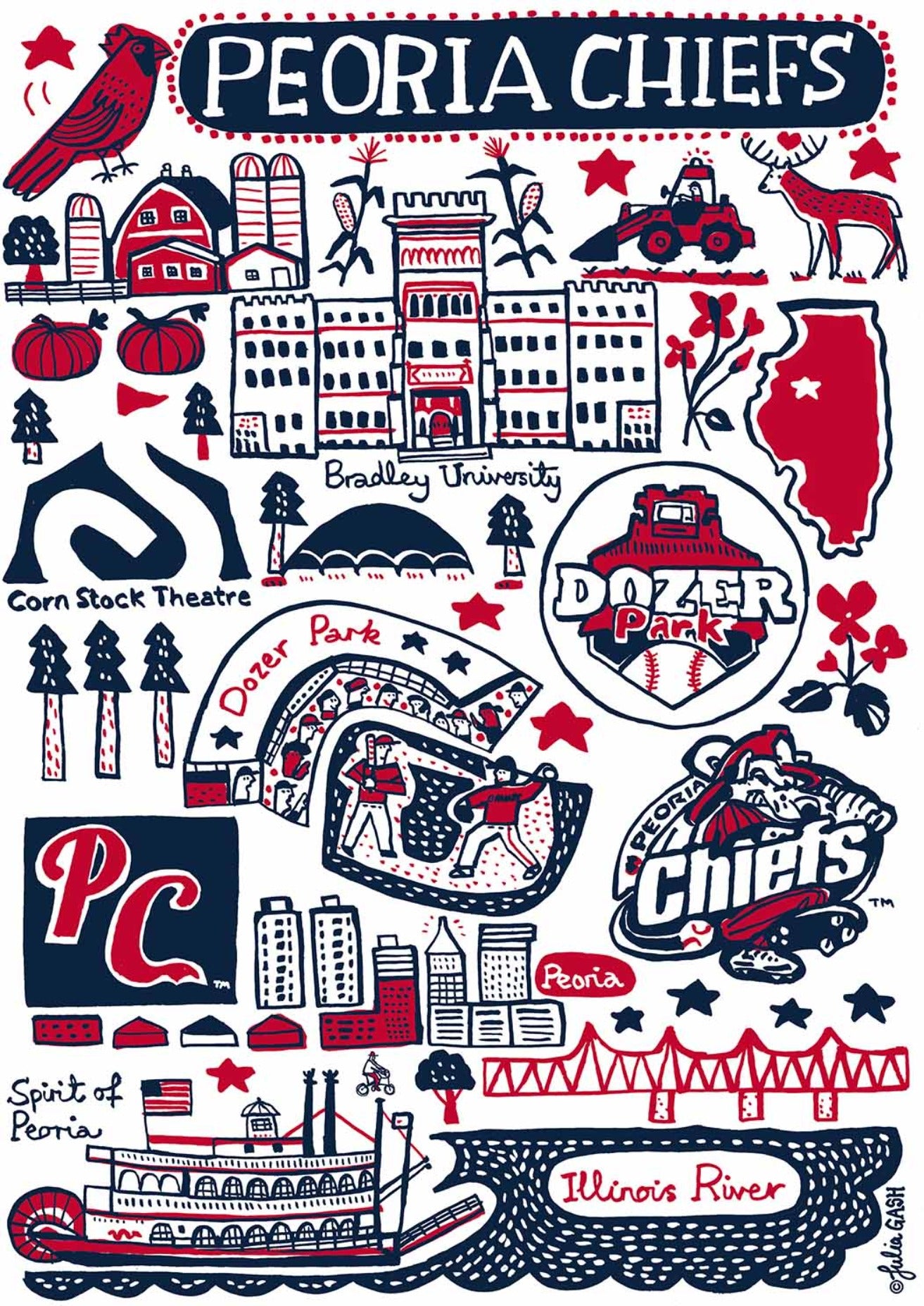 Peoria Chiefs by Julia Gash