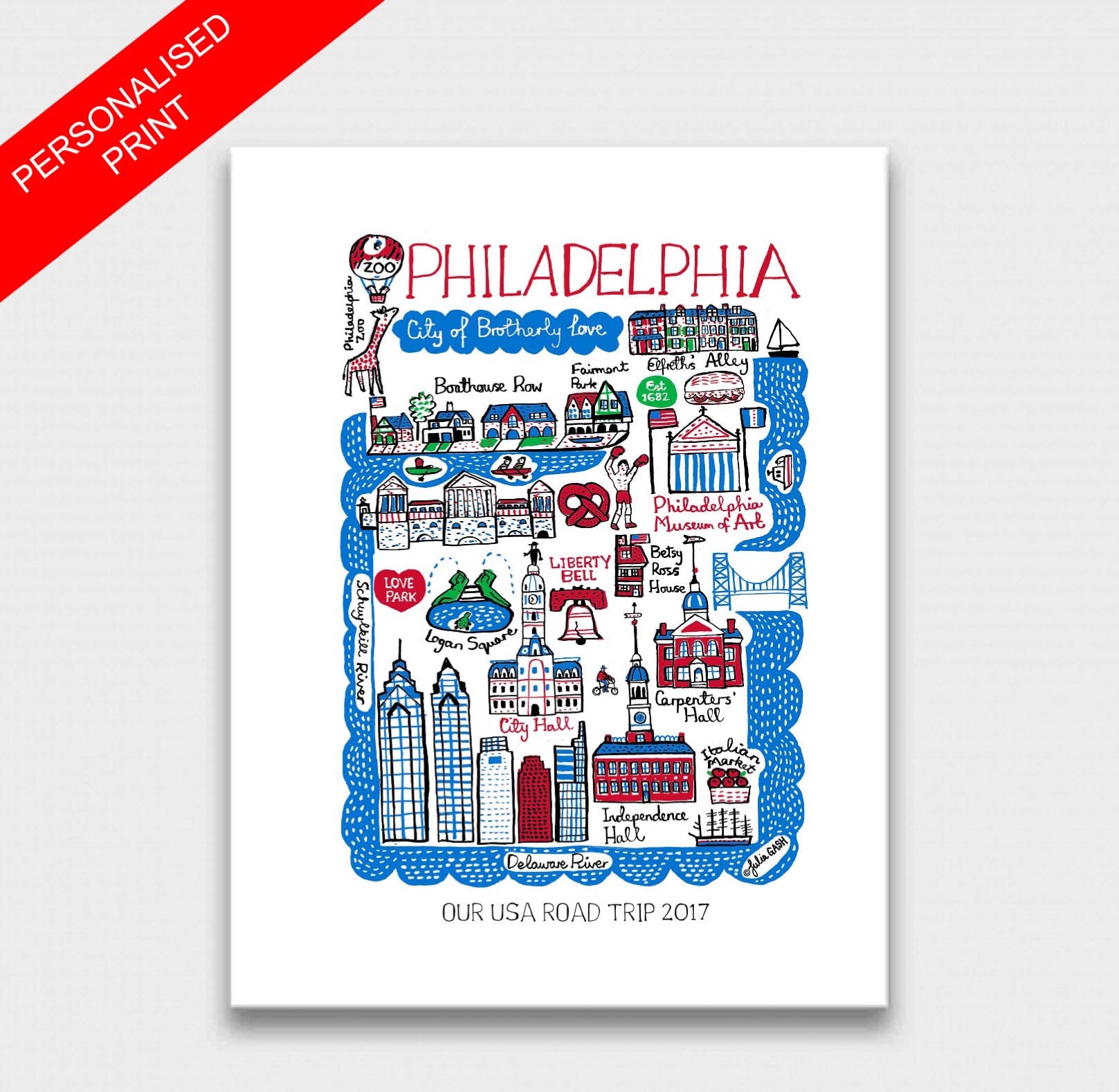 Philadelphia Art Print - Julia Gash