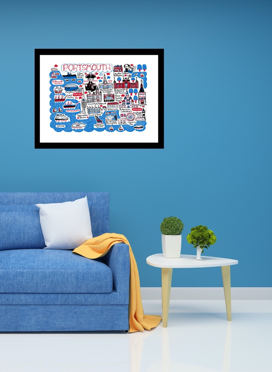 Portsmouth Art Print - Julia Gash