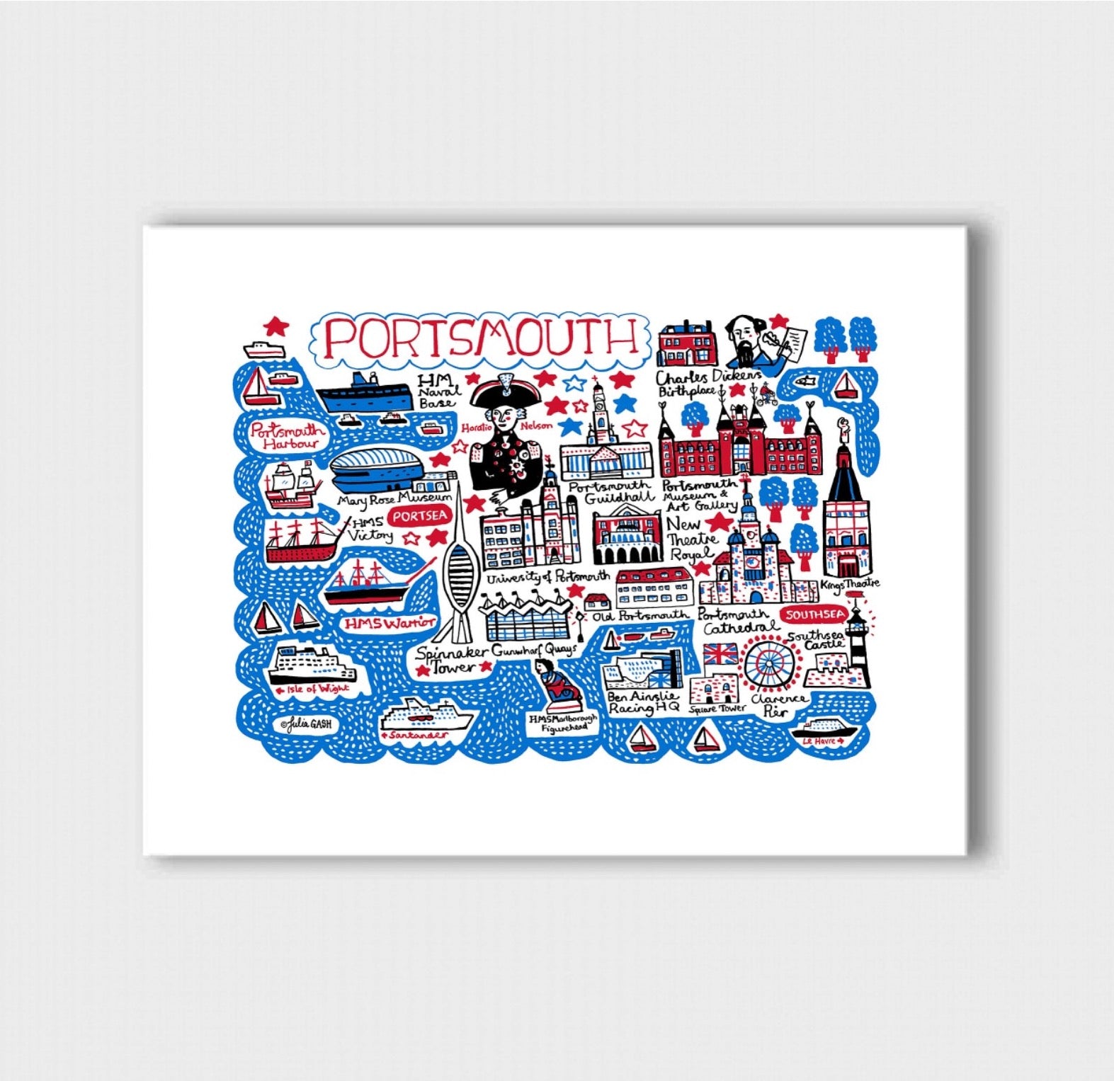 Portsmouth Art Print - Julia Gash