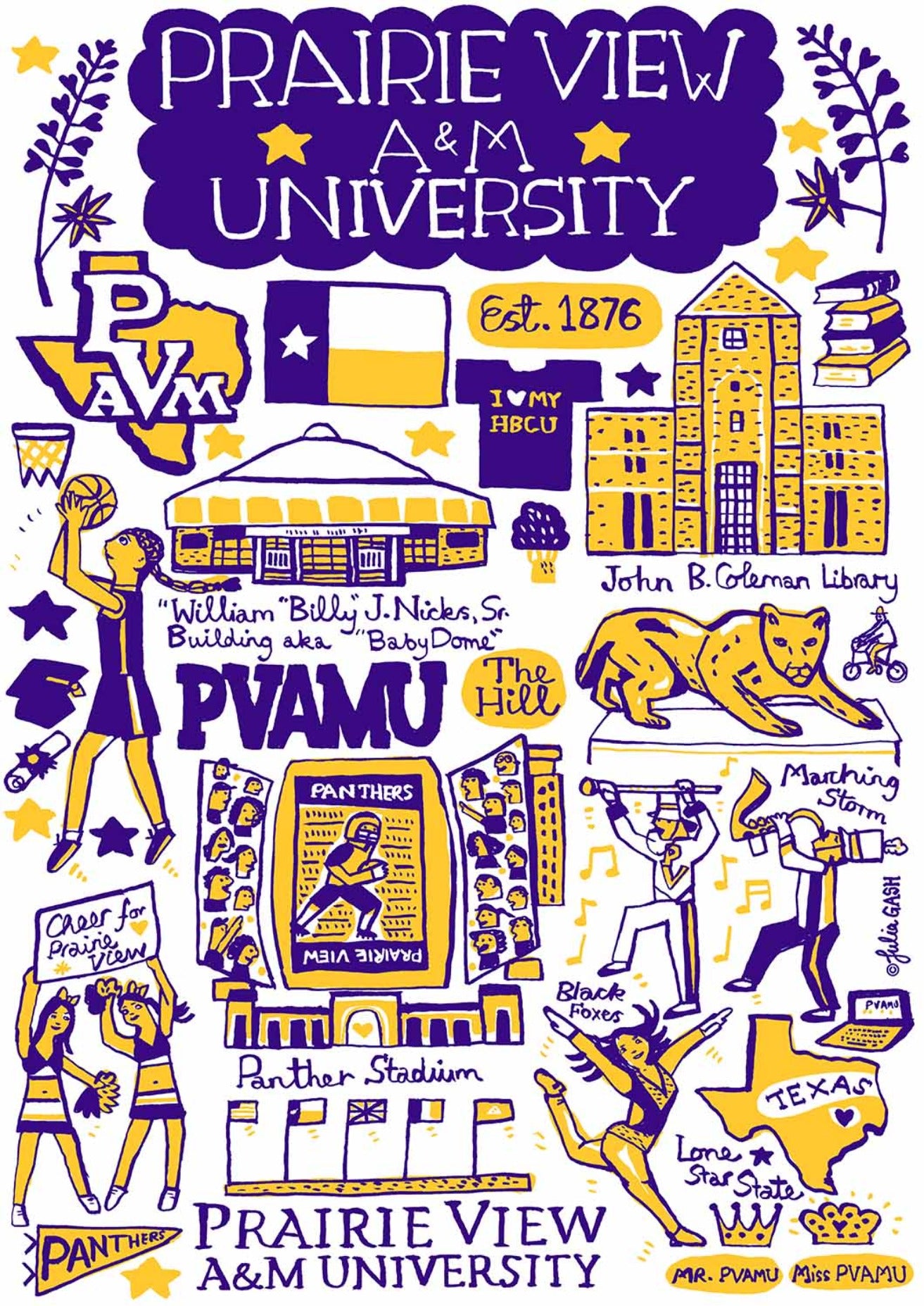 Prairie View A&M University by Julia Gash