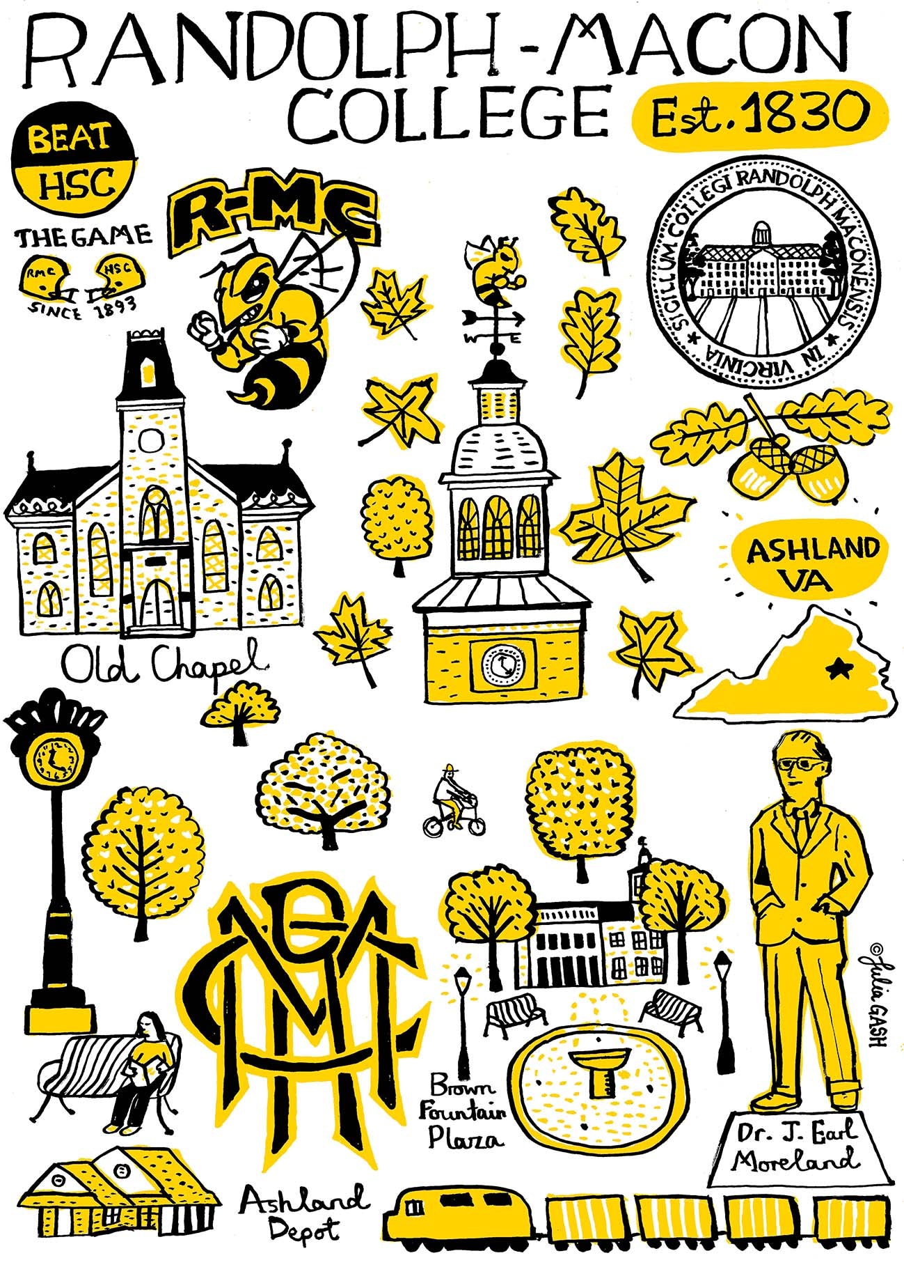 Randolph Macon College by Julia Gash