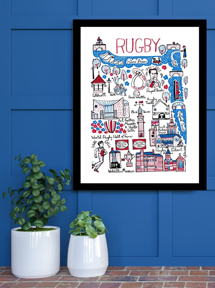 Rugby Art Print - Julia Gash