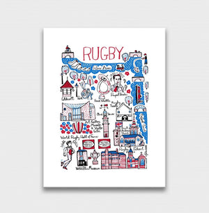 Rugby Art Print - Julia Gash