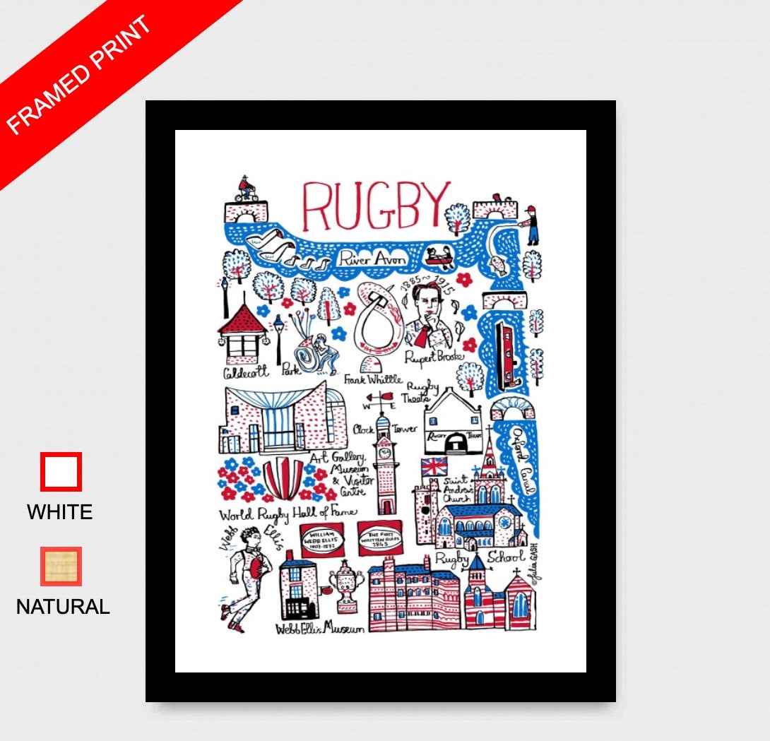 Rugby Art Print - Julia Gash