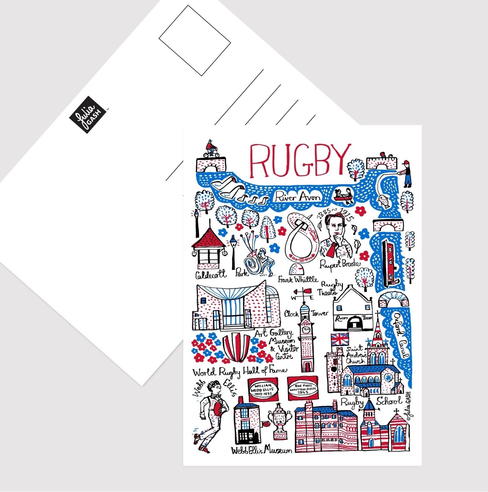 Rugby Postcard - Julia Gash