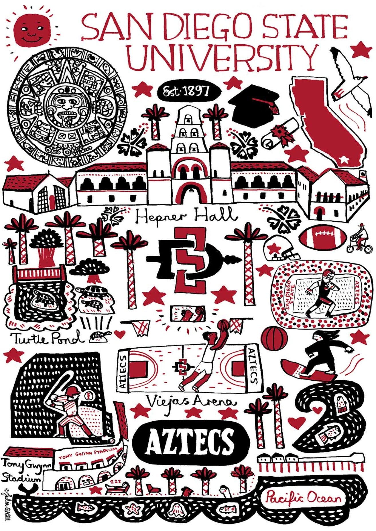 San Diego State by Julia Gash