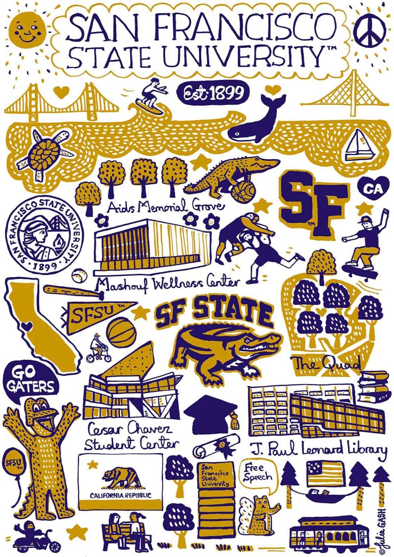 San Francisco State University by Julia Gash