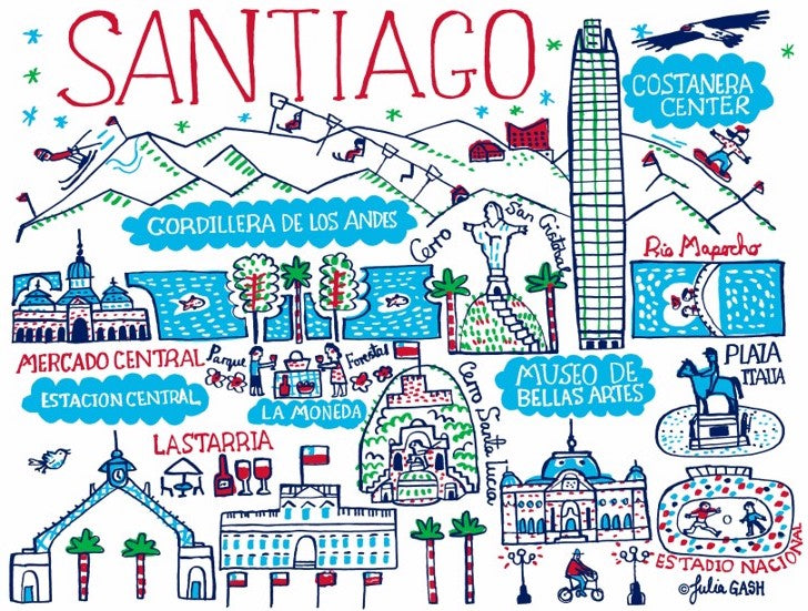 Santiago Art Print - Julia Gash