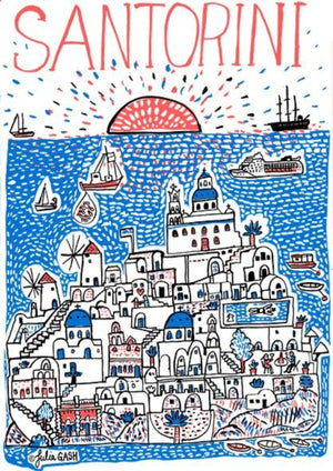 Santorini Postcard - Julia Gash