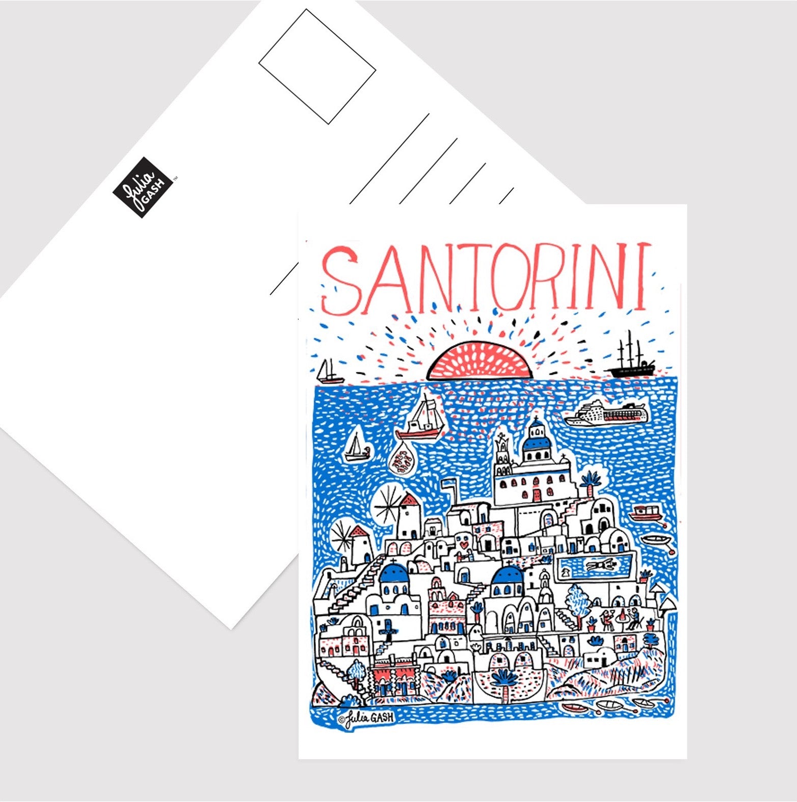 Santorini Postcard - Julia Gash