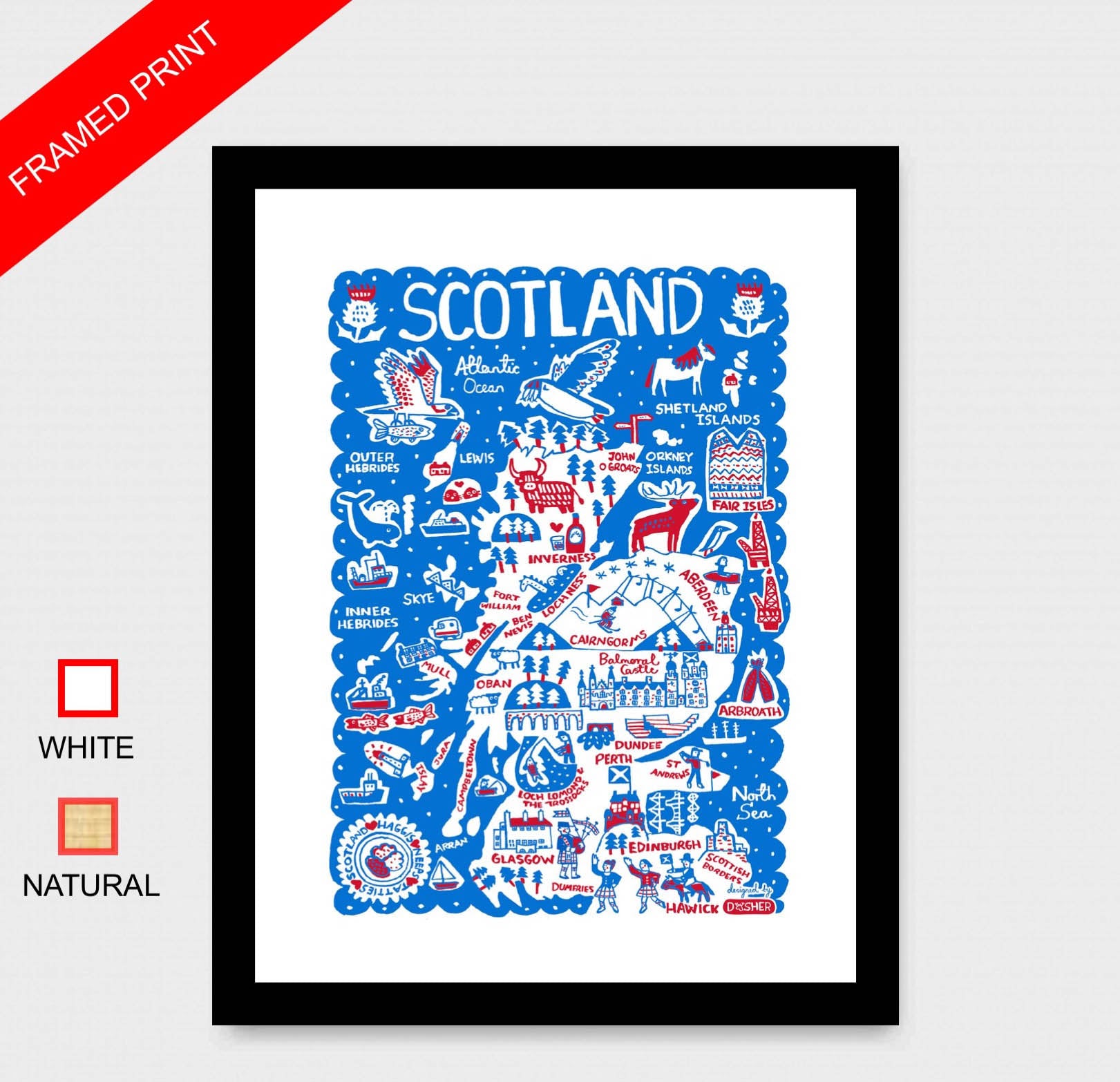 Scotland By Dasher Art Print - Julia Gash