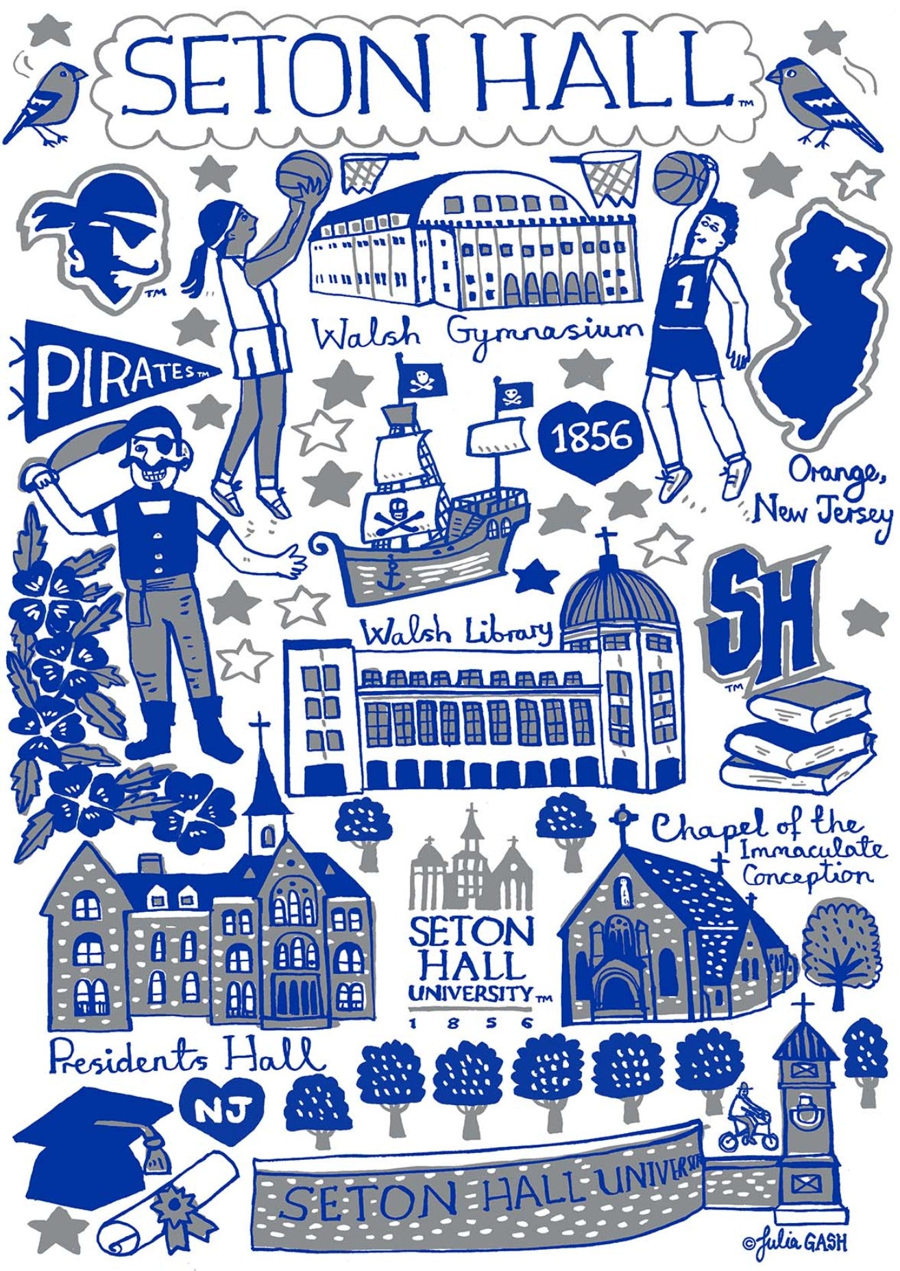 Seton Hall University by Julia Gash