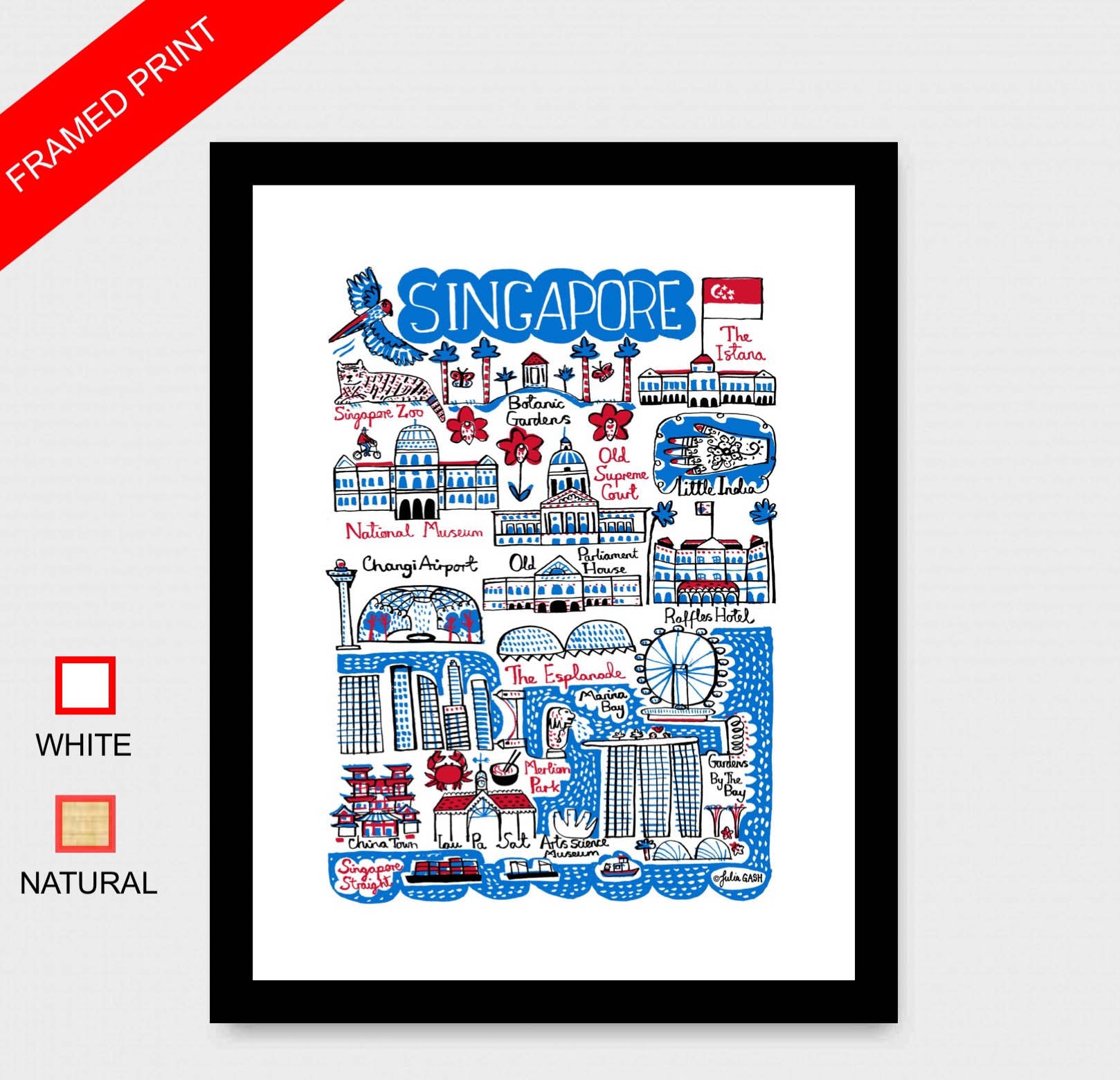 Singapore Art Print - Julia Gash