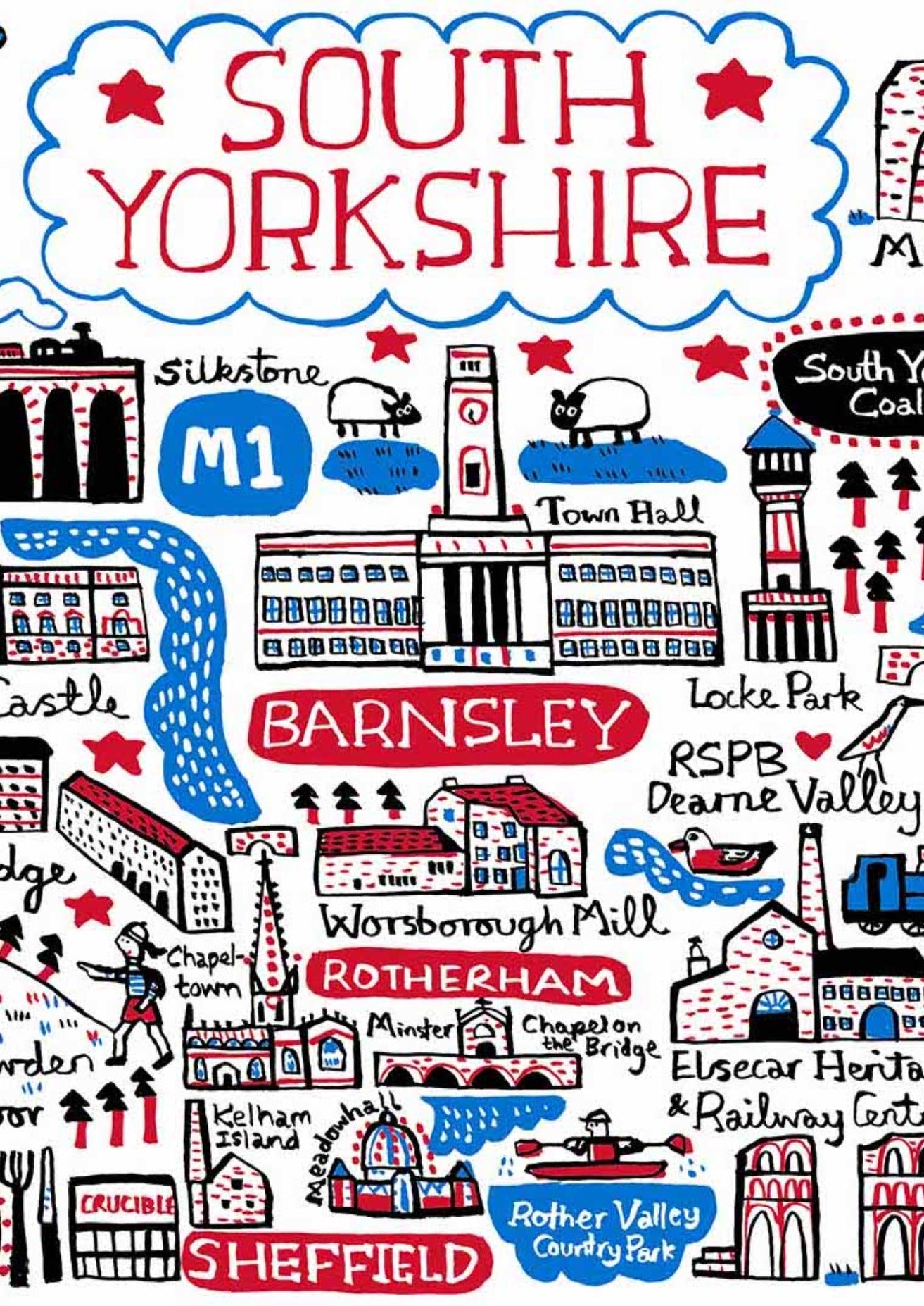 South Yorkshire Art Print by Julia Gash