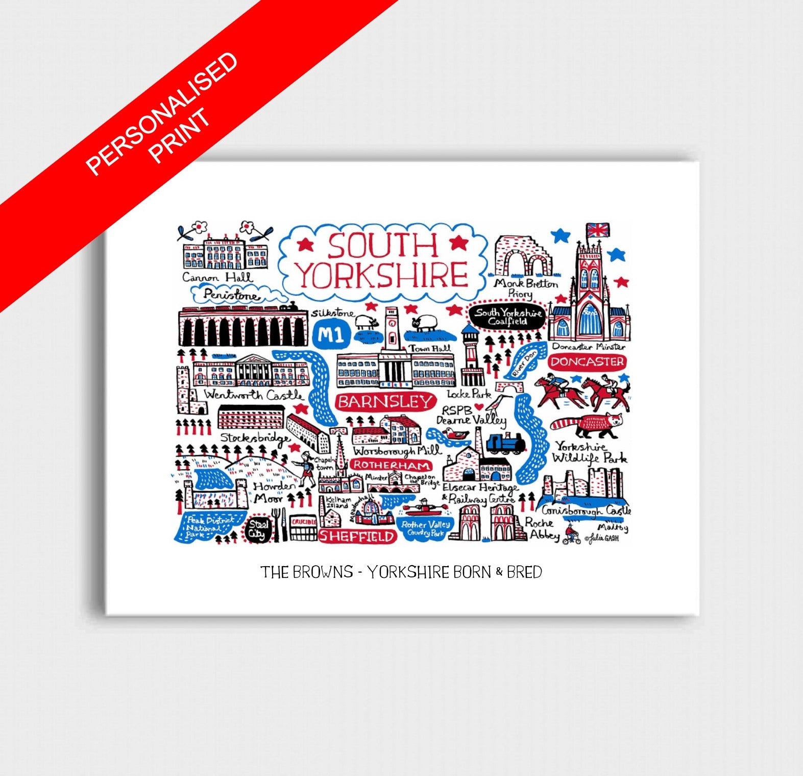 South Yorkshire Art Print by Julia Gash