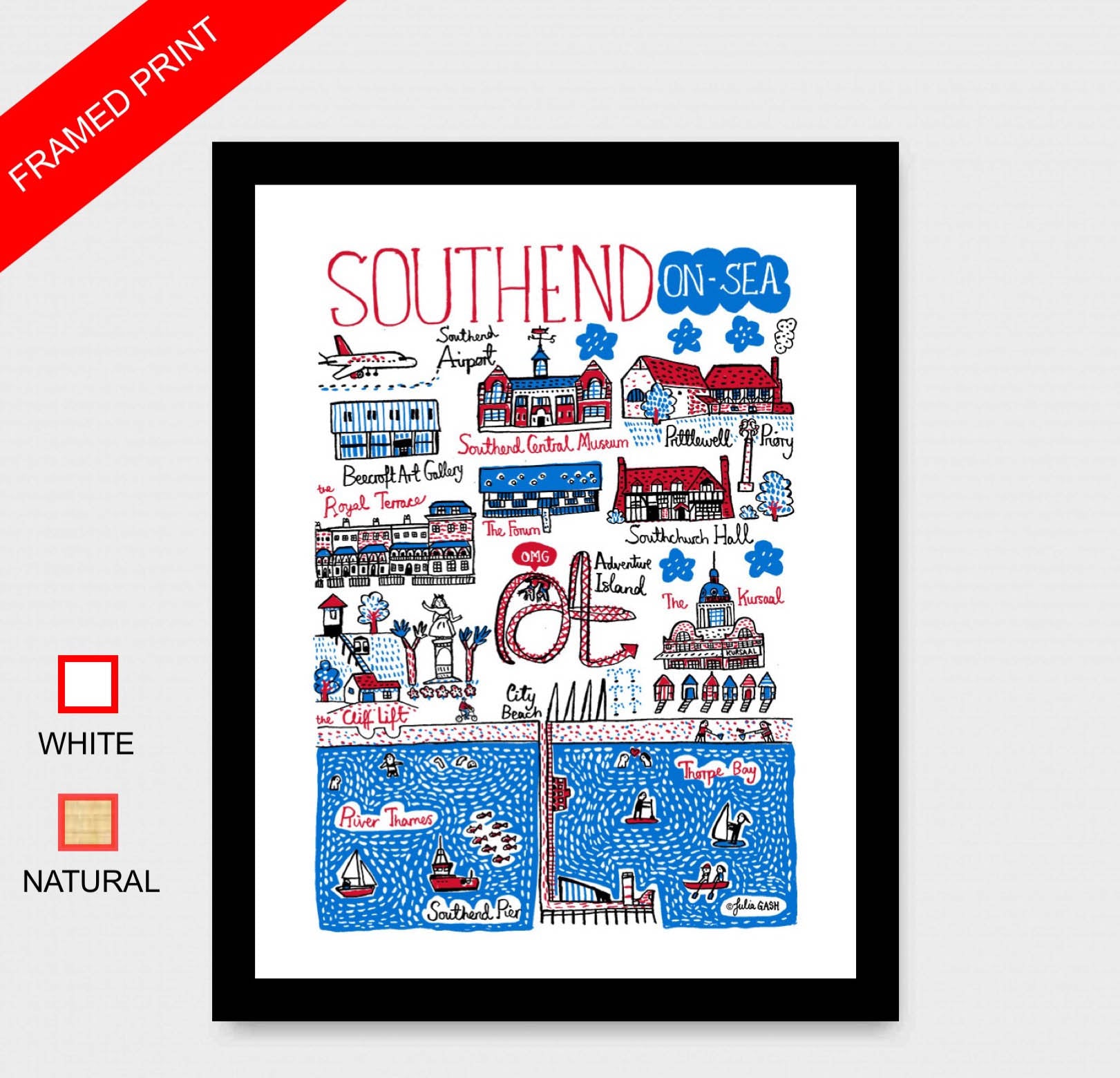 Southend On Sea Art Print - Julia Gash