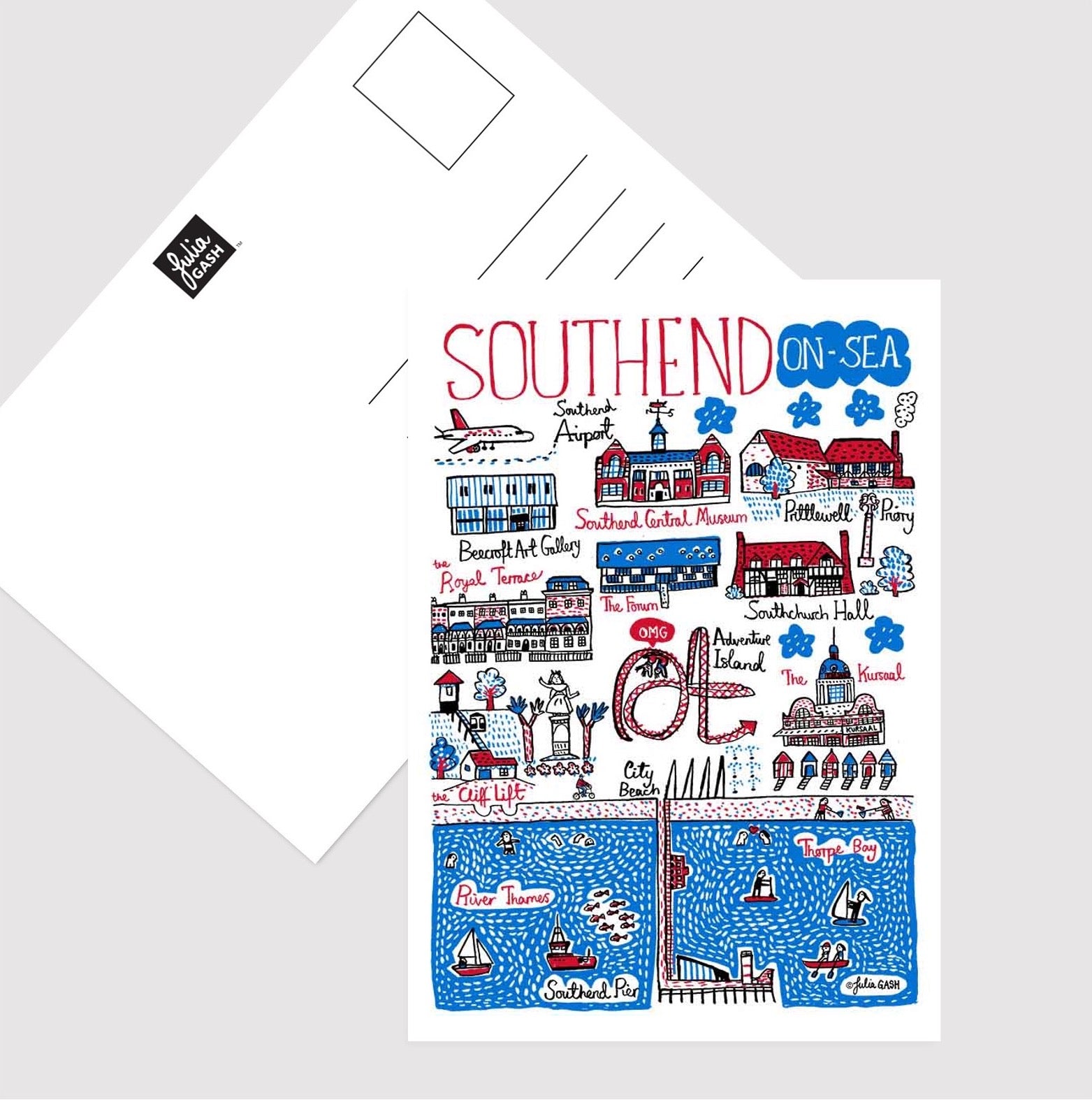 Southend on Sea Postcard - Julia Gash