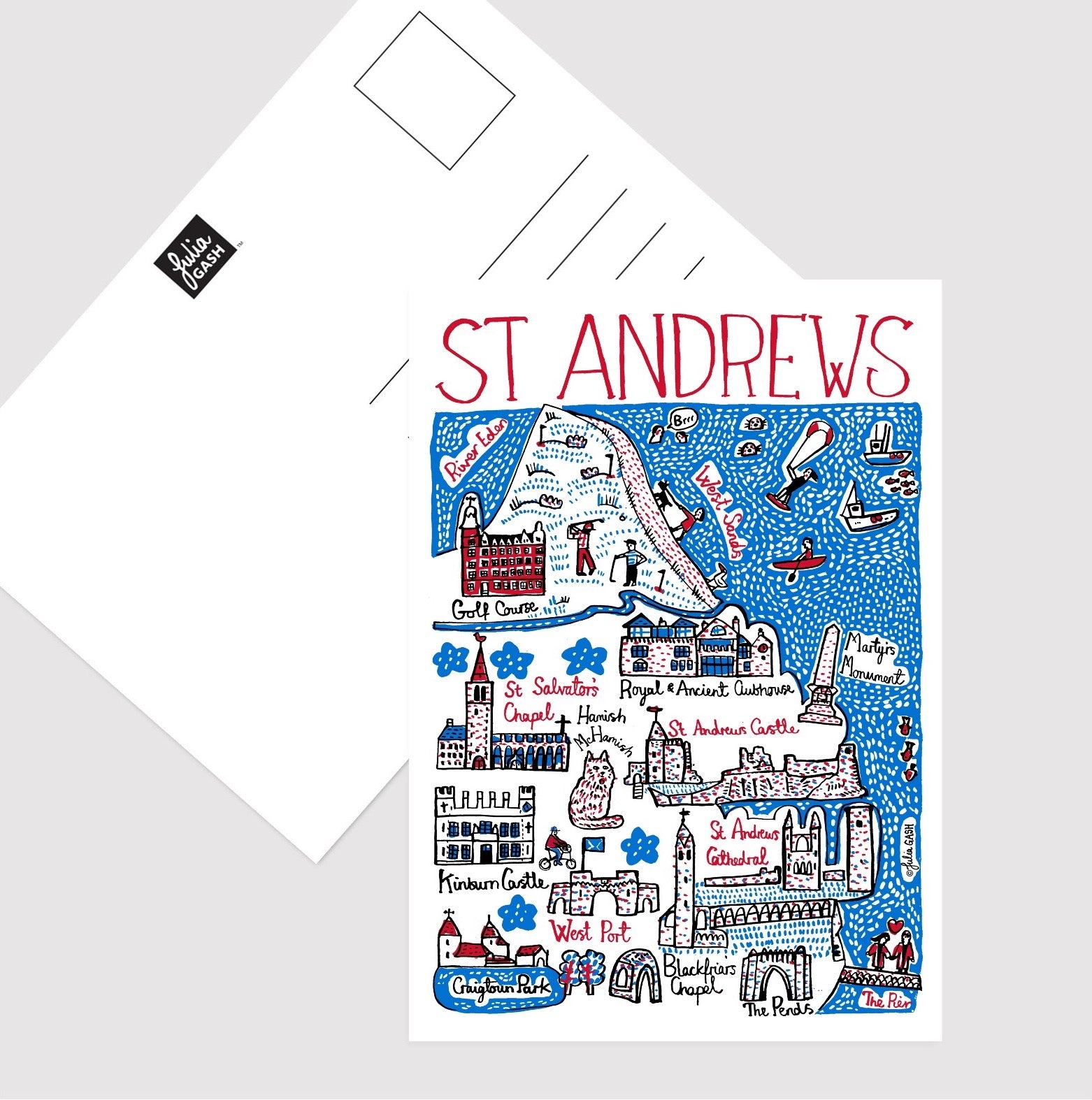 St Andrews Postcard - Julia Gash