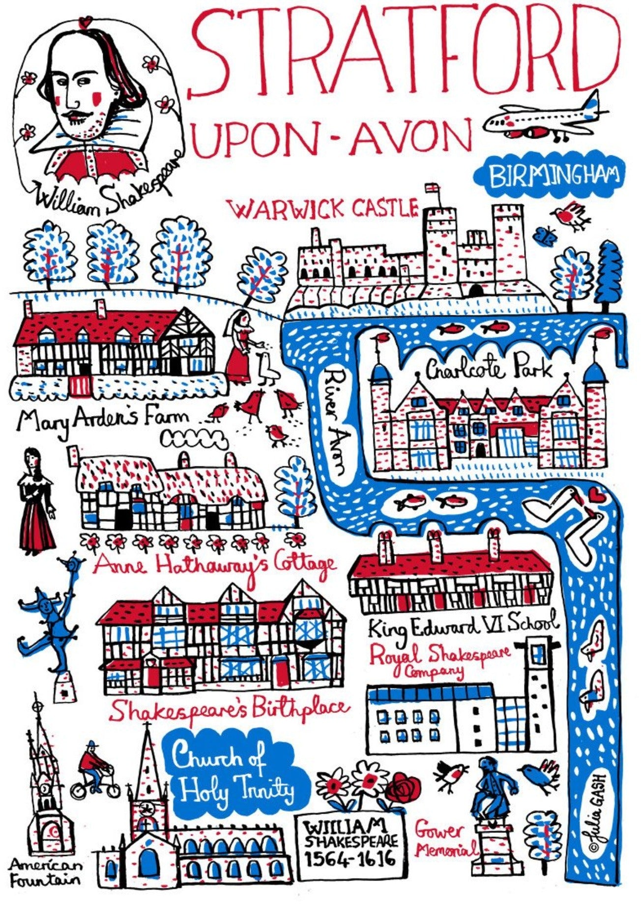 Stratford Upon Avon Art Print - Julia Gash