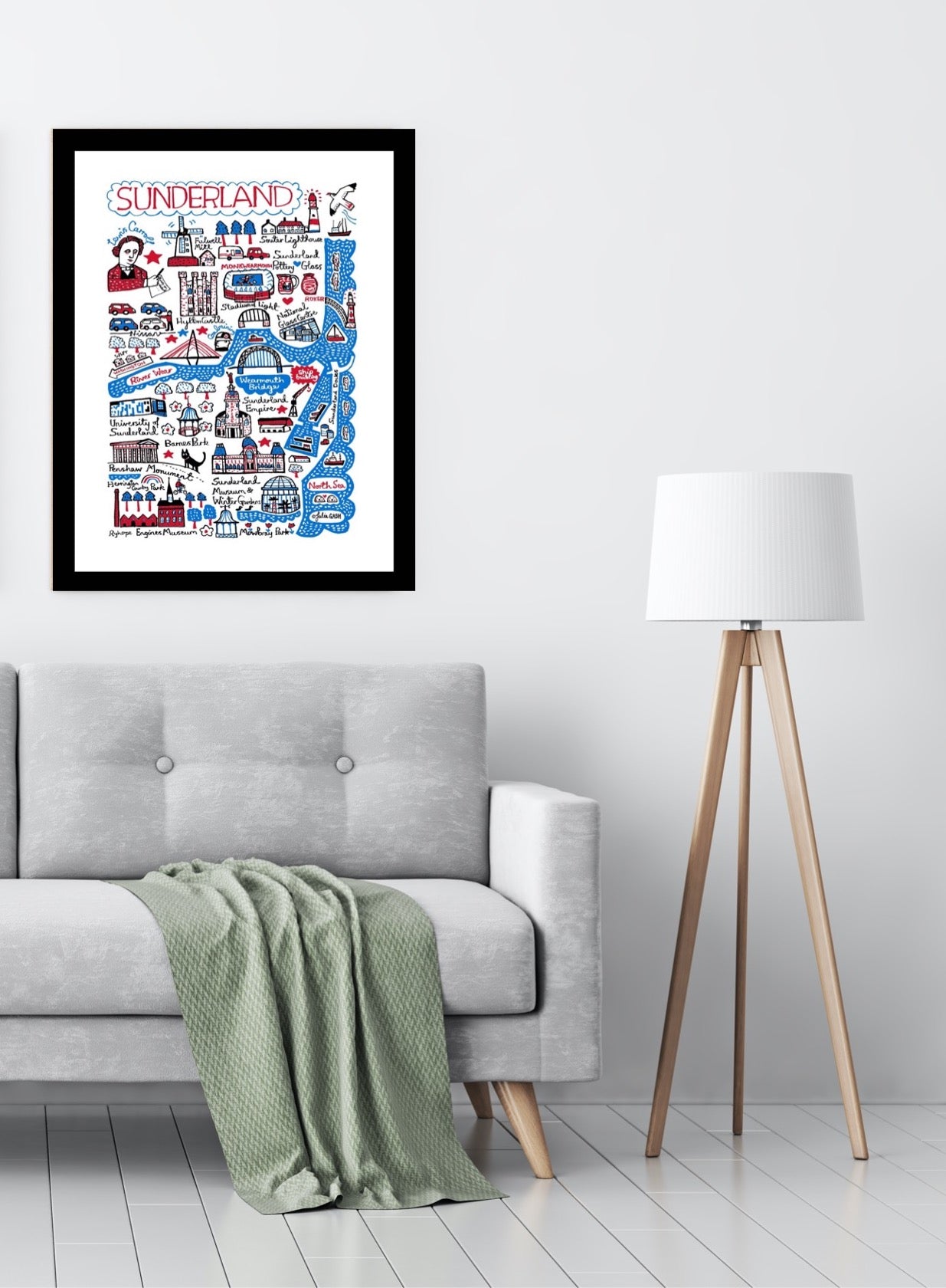 Sunderland Art Print - Julia Gash